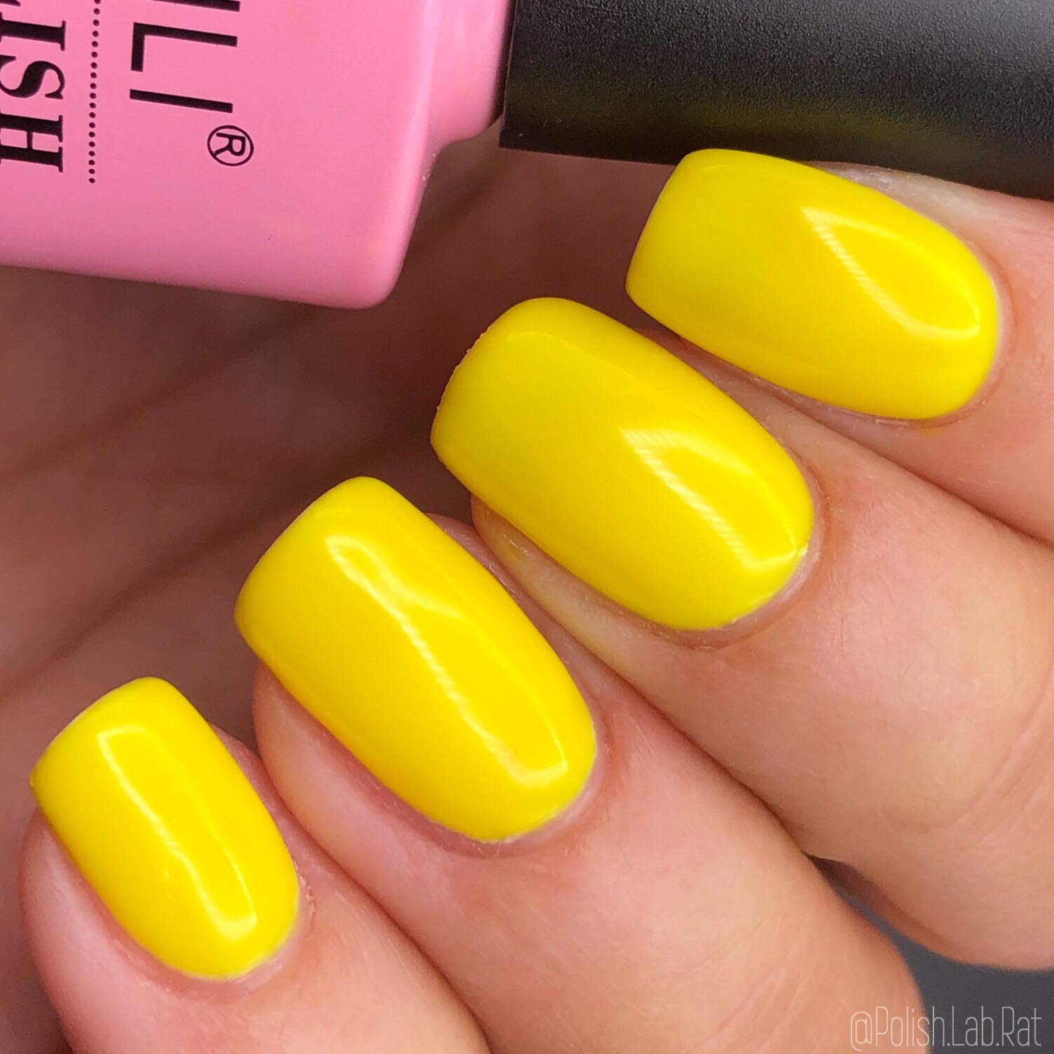 AIMEILI Shellac Soak Off UV LED Gel Nail Polish - Neon Canary Yellow (052) 10ml