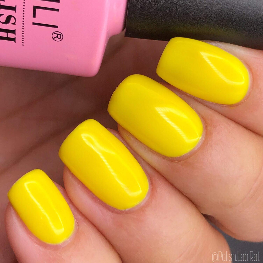 AIMEILI Shellac Soak Off UV LED Gel Nail Polish - Neon Canary Yellow (052) 10ml