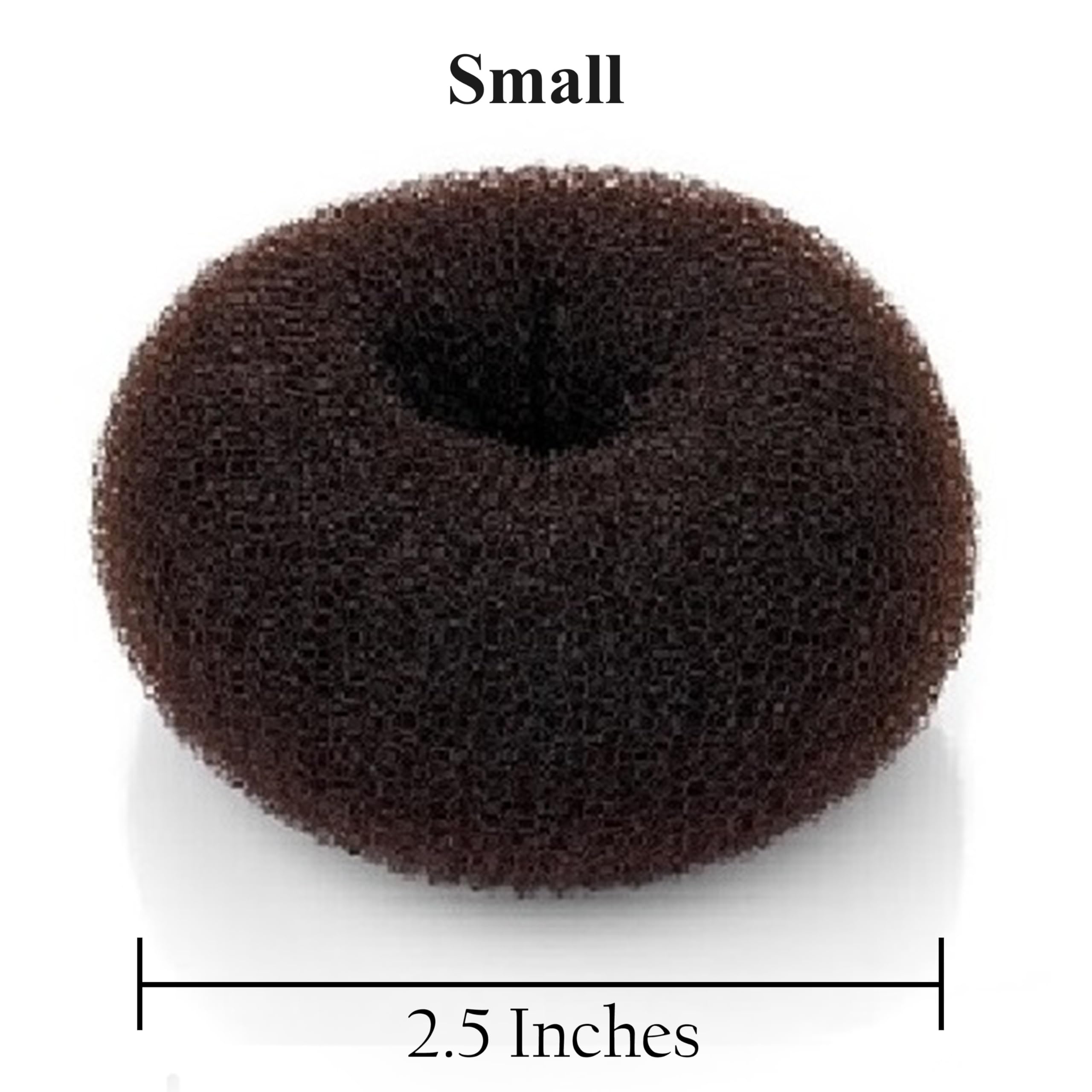 Beaute Galleria - Chignon Hair Donuts Ring Style Bun Maker (Small, Brown)