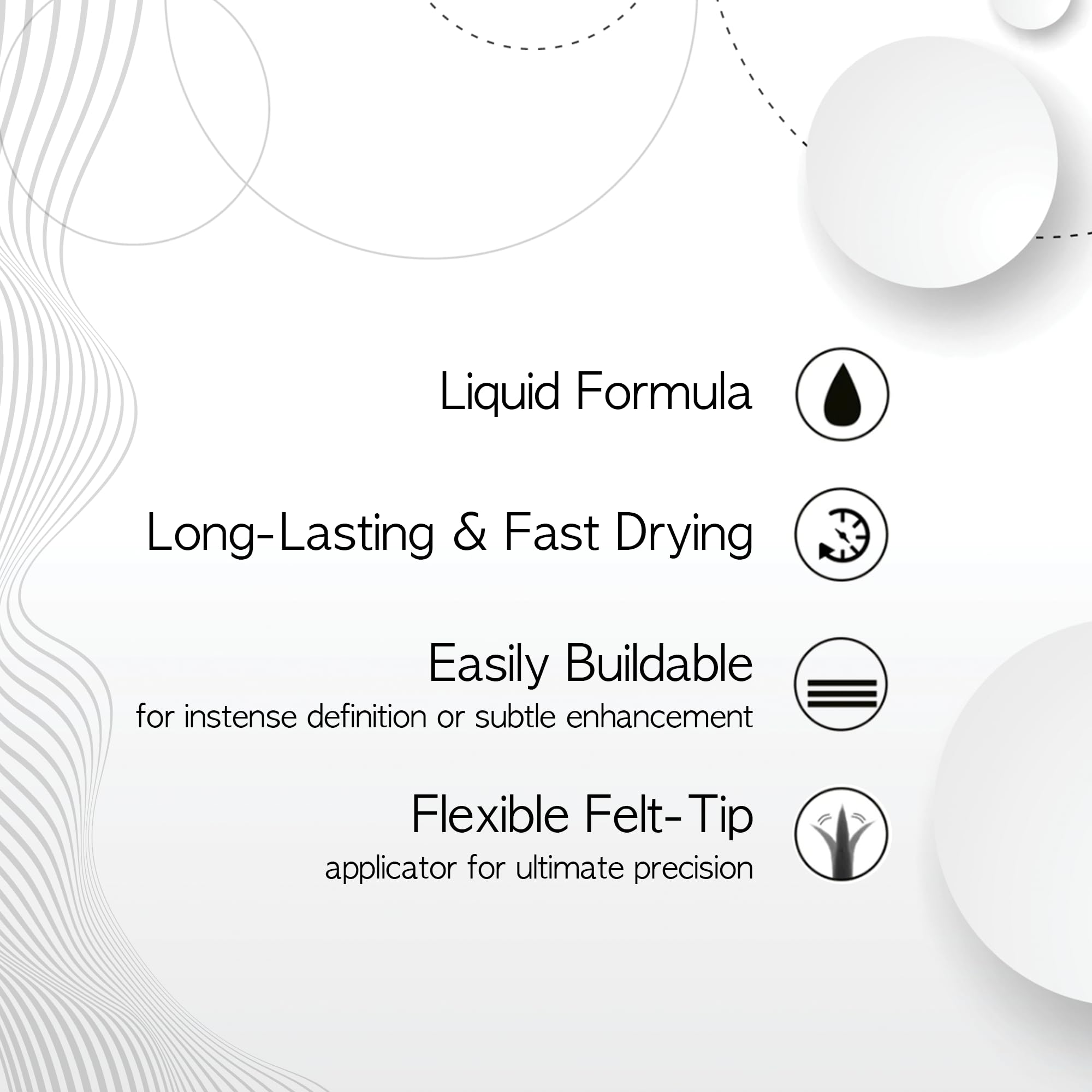 Ruby Kisses Liquid Eyeliner (LE04 WHITE)