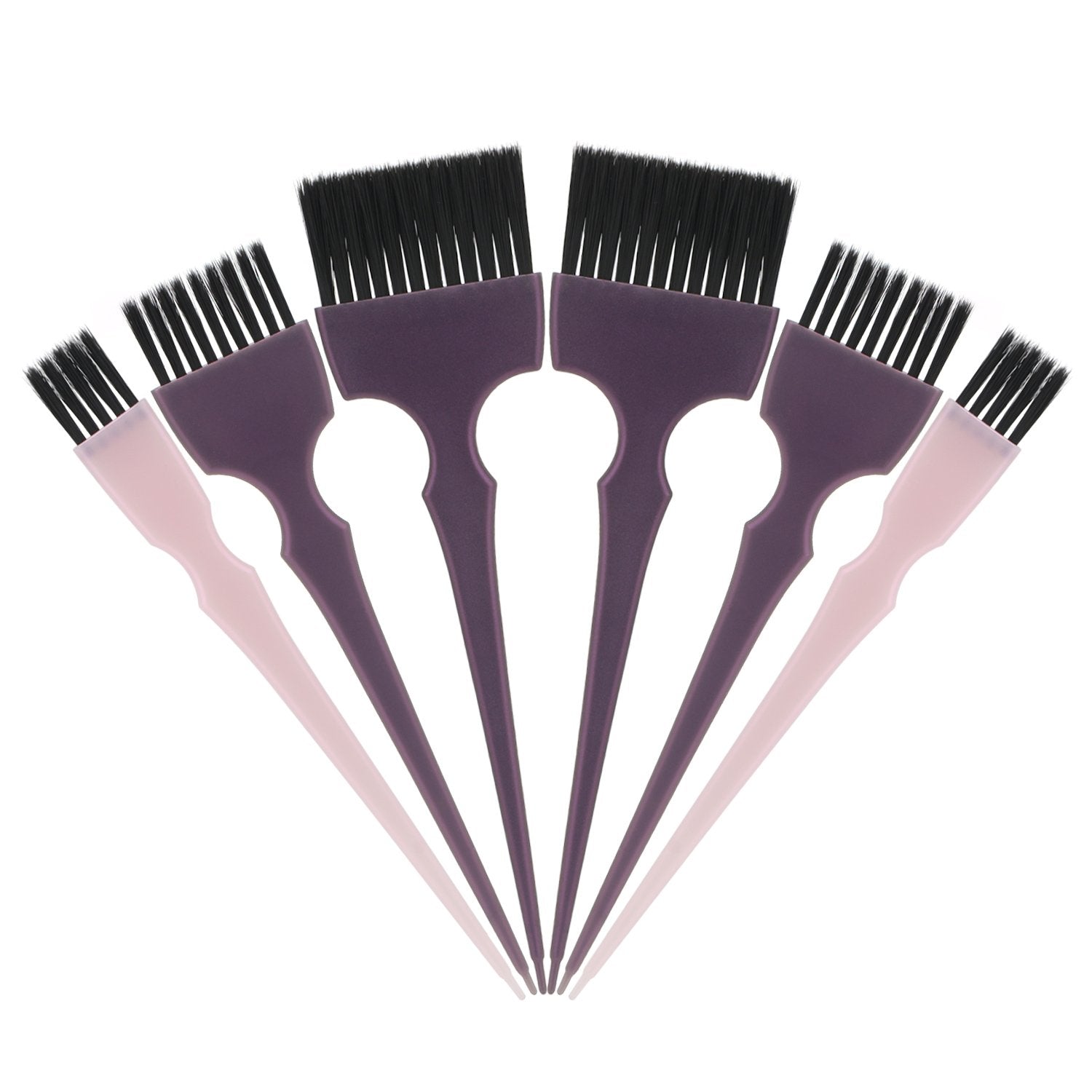 Segbeauty Hair Dye Brush, 6pcs Tint Brush Set Hair Color Brush, Professional Hairdressing Tinting Brush Color Applicator Brush, Hair Bleach Styling Brush for Hair Dyeing Balayage