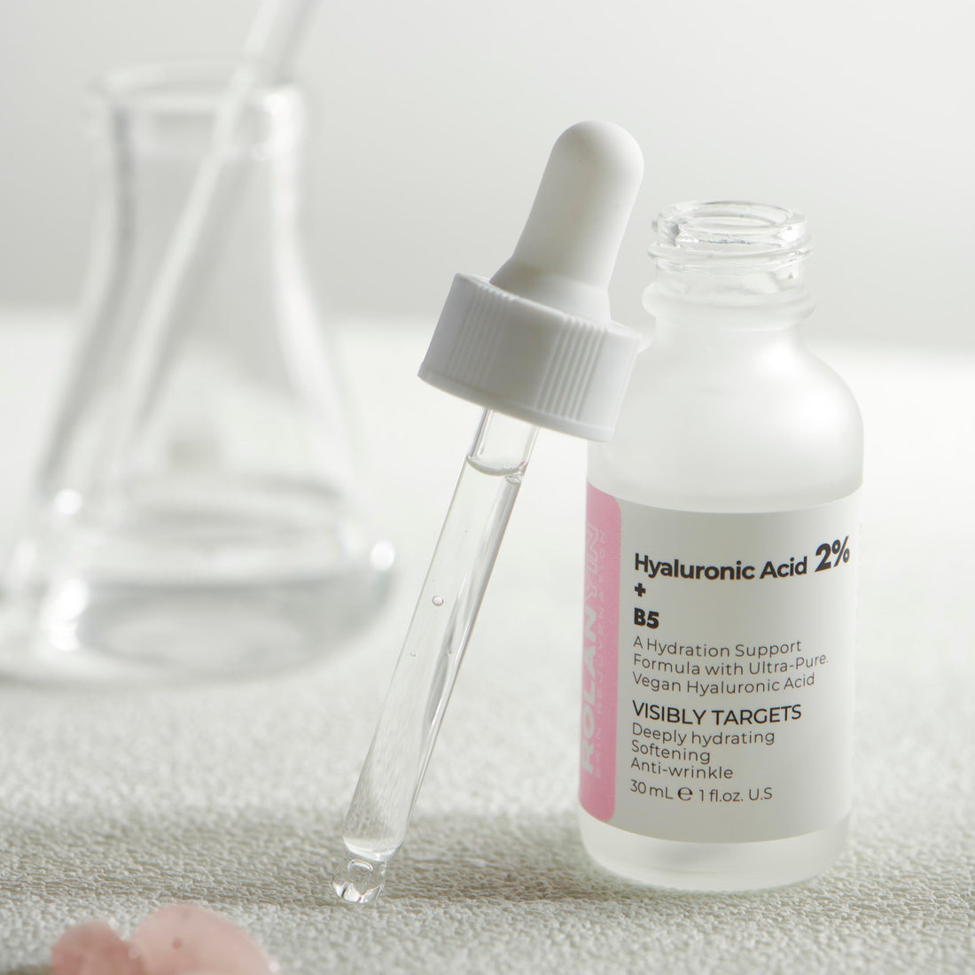 ROLANYIN Hyaluronic Acid 2% + Vitamin B5 Facial Serum for Intense Hydration Plumping and Nourishing Soothing Anti Aging Benefits Skin Repair and Elasticity Enhancement Skin Care