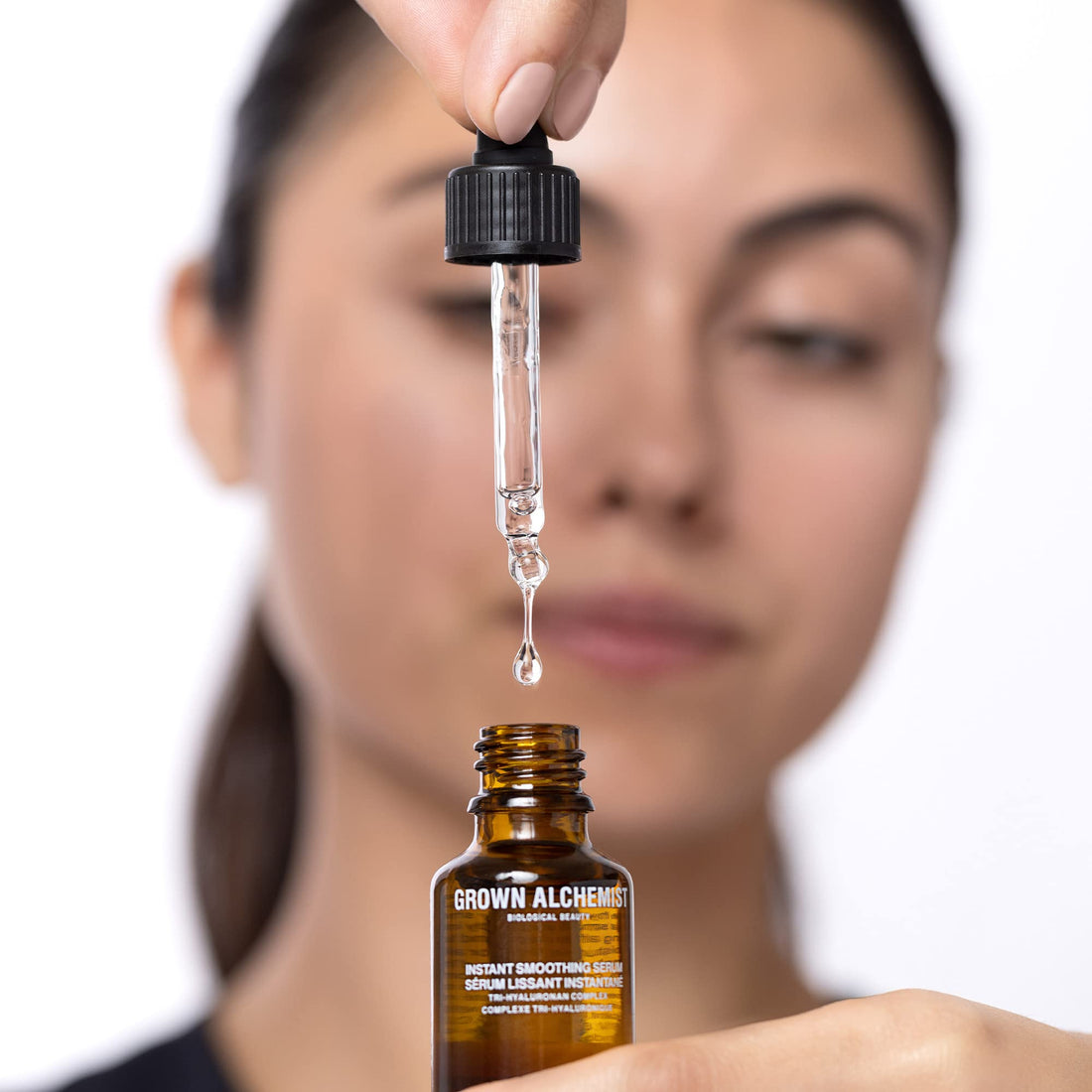 Grown Alchemist Instant Smoothing Serum - Tri-Hyaluronan Complex - Anti Aging Hyaluronic Acid Face Serum, Clean Skincare (25ml / 0.84oz)