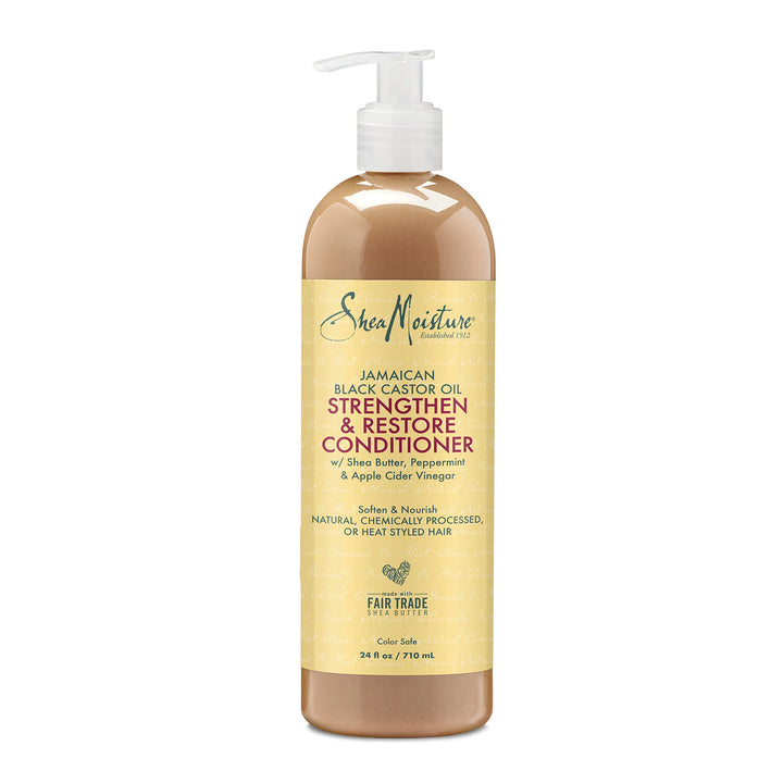 SheaMoisture Strengthen Conditioner Jamaican Black Castor Oil for Damaged Hair Cleanse 24 oz