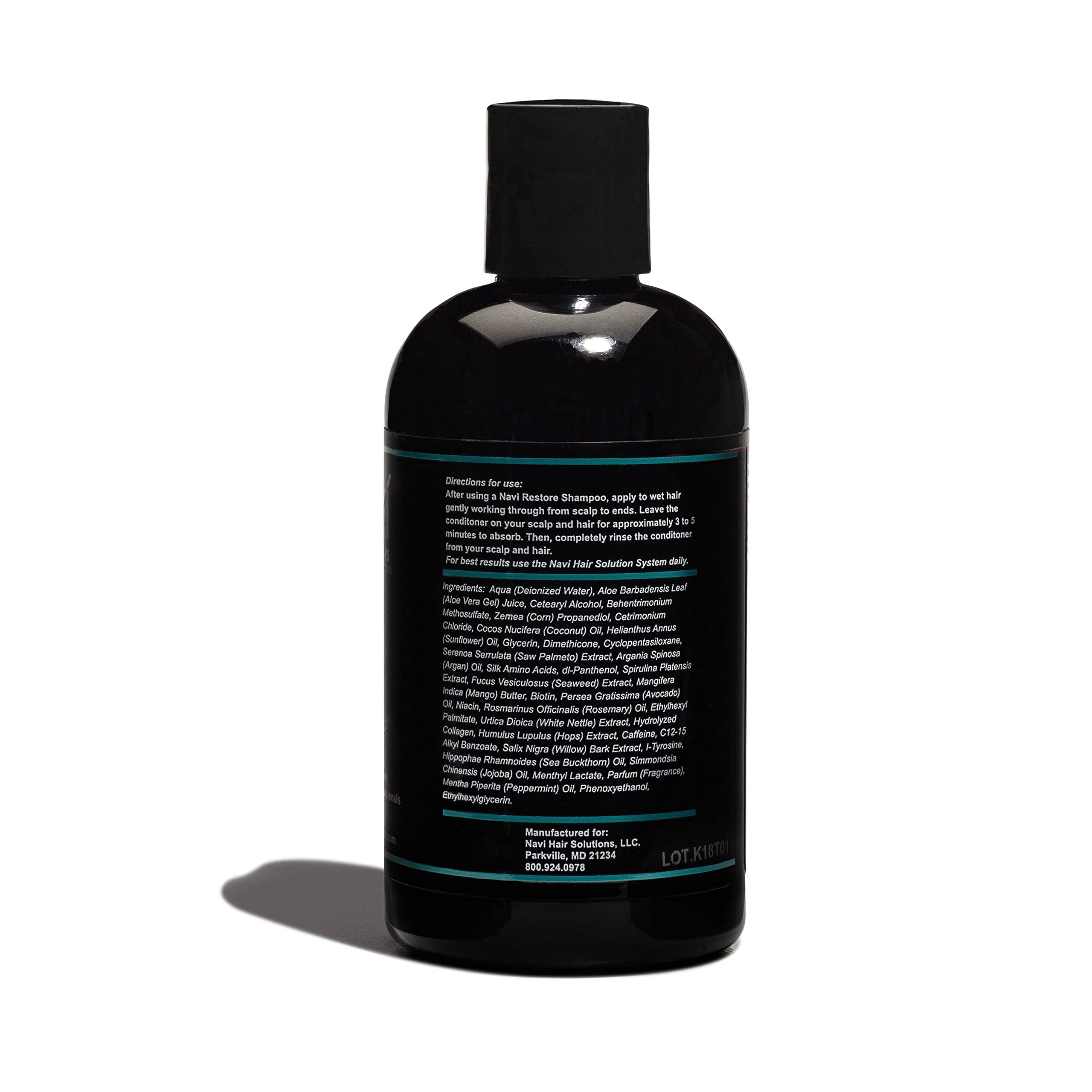 Navi Professional Hair Growth Set - DHT Blocker for Thinning and Hair Loss, Sulfate Free Regrowth Shampoo & Conditioner for Men, Women & Color Treated Hair, 2 x 8 oz