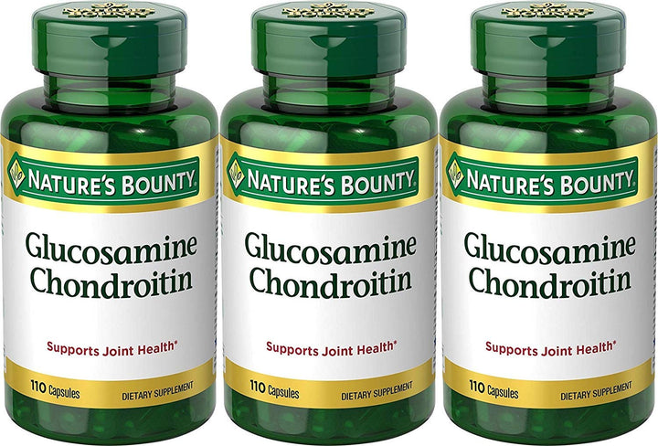 Nature's Bounty Glucosamine Chondroitin Complex, 110 Count (Pack of 3)
