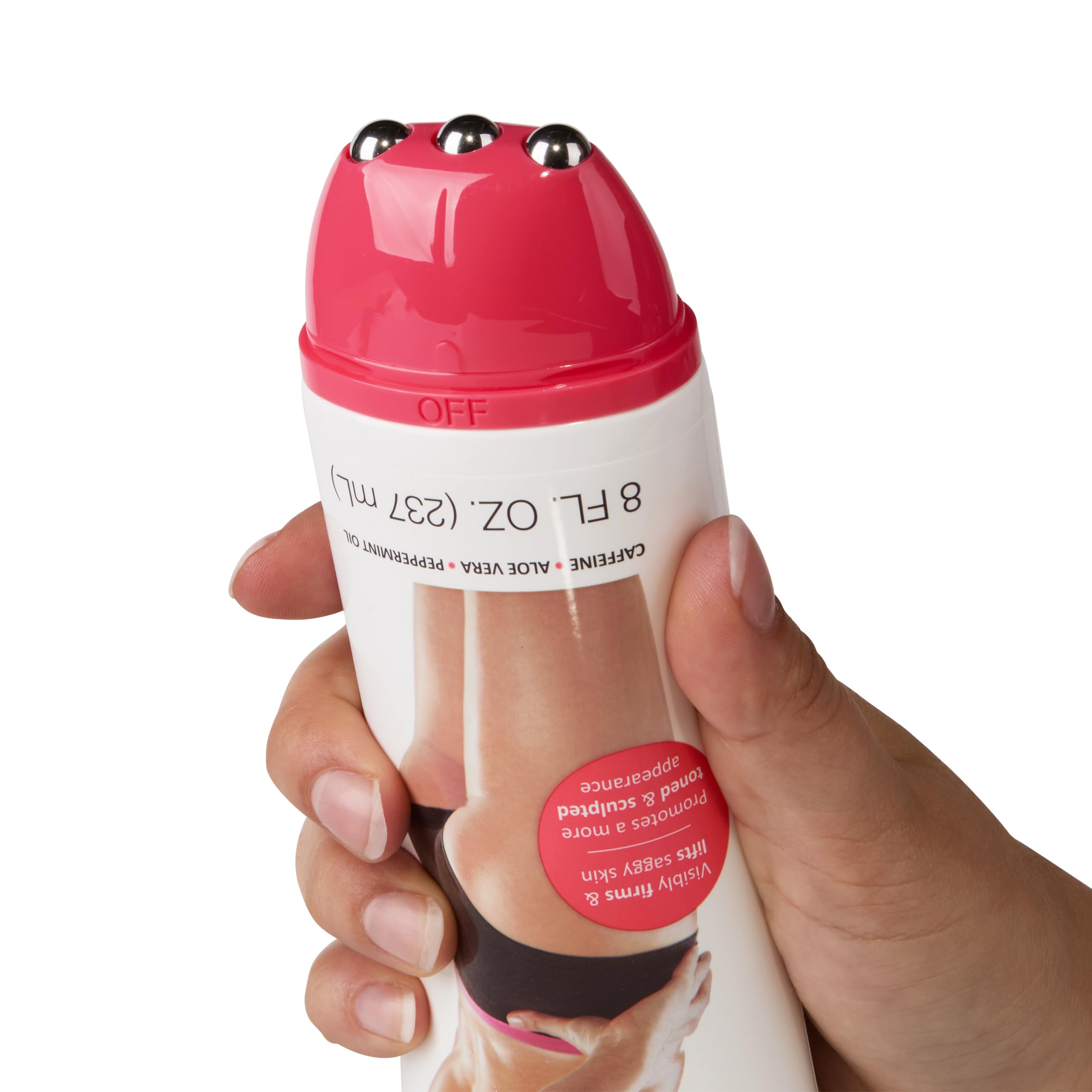 Reshape+ Crepey Skin Care Treatment Firm & Contour Tightening Body Cream For Body | Anti Cellulite Cream W/Green Coffee Bean Oil + Caffeine | Firming Body Lotion | 8 Fl Oz Roller Ball Applicator.