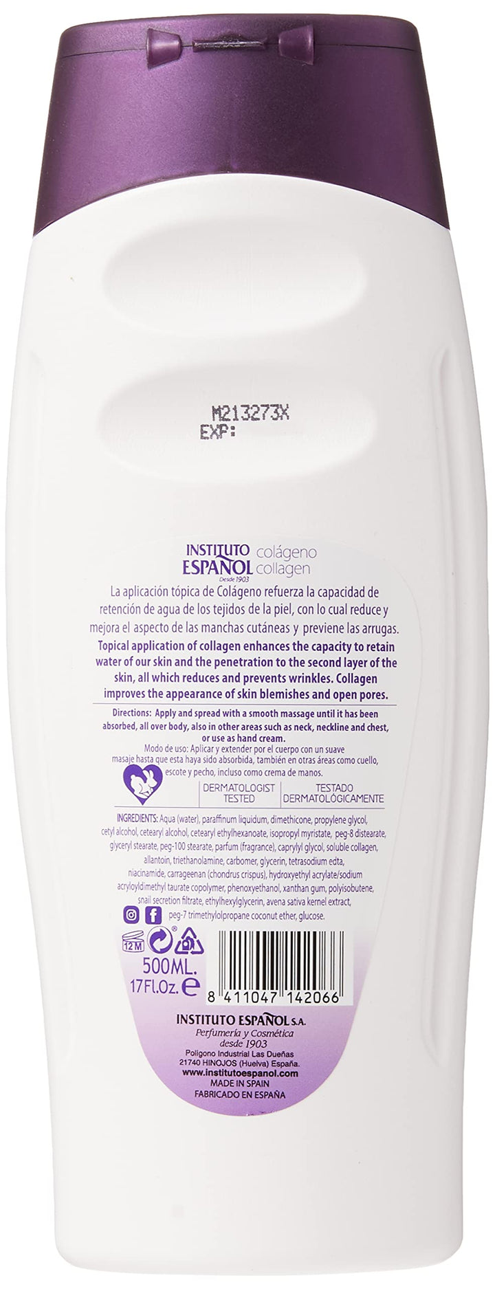 Instituto Espanol 500Ml Oatmeal Body Lotion With Collagen