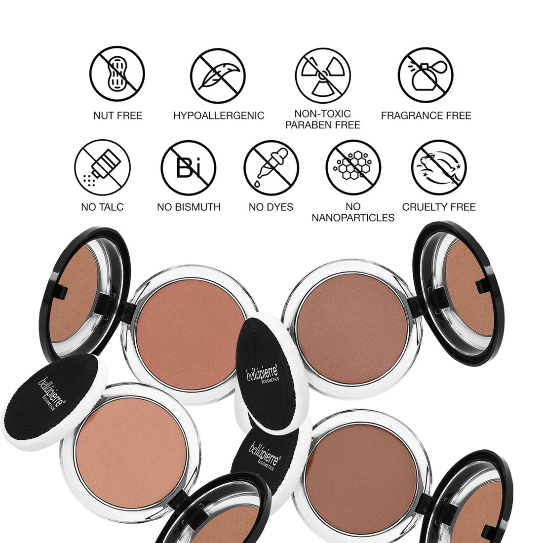 Bella Pierre Compact Mineral Blush in Suede, 0.35-Ounce