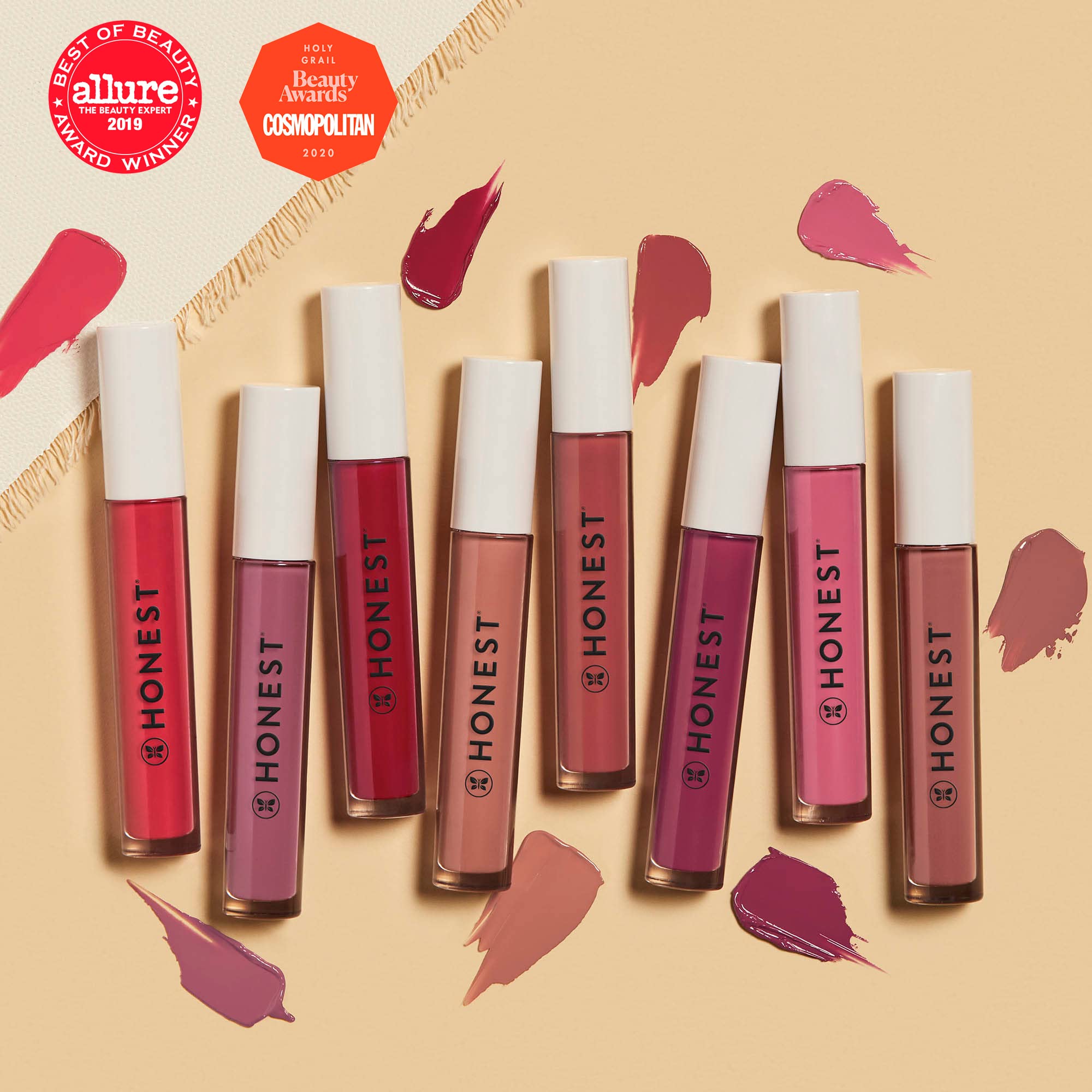 Honest Beauty Liquid Lipstick, Fearless | Vegan | Hydrating All-Day Wear & Flex Feel | Synthetic Film Formers Free, Silicone Free, Cruelty Free | 0.12 fl. oz.