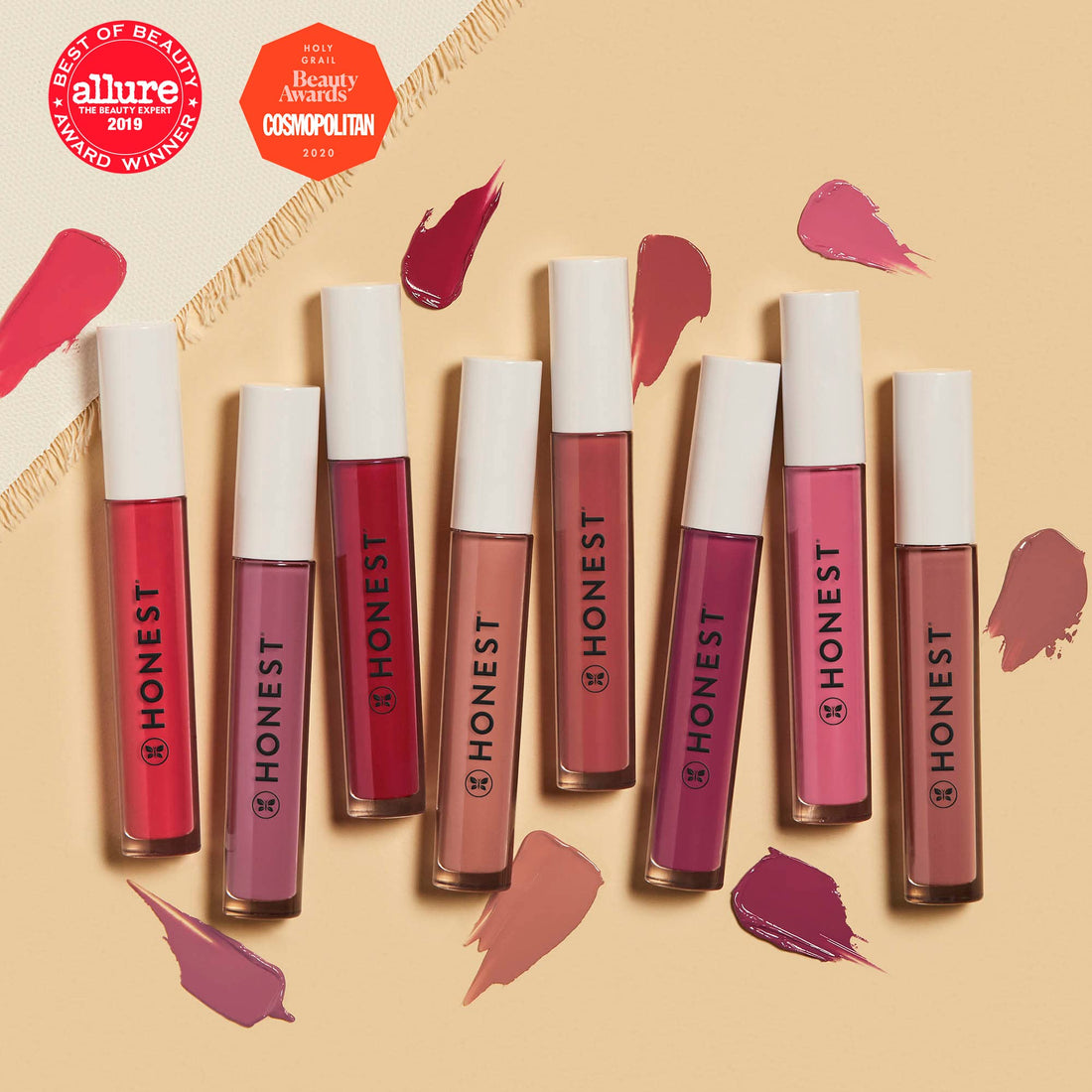 Honest Beauty Liquid Lipstick, Fearless | Vegan | Hydrating All-Day Wear & Flex Feel | Synthetic Film Formers Free, Silicone Free, Cruelty Free | 0.12 fl. oz.