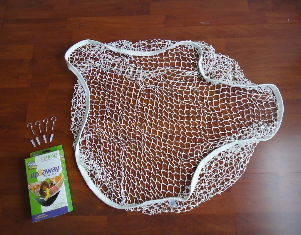 Baby Buddy Up and Away Kids Stuffed Animal Hammock Storage Organizer, Organizers and Storage for Baby Items, Display and Organize Children's Stuffed Animals, Stretches Up to 5 Feet, White, Pack of 4