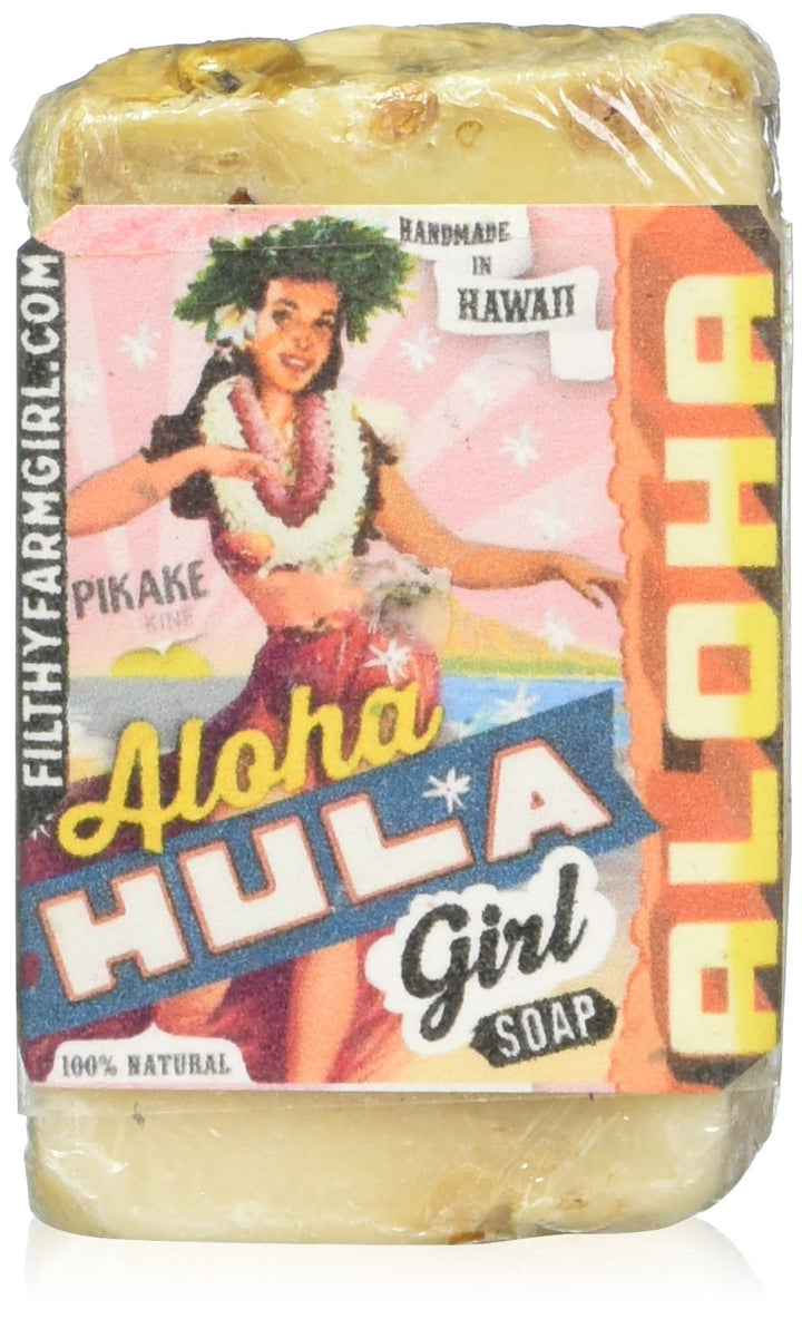 Aloha Hula Girl BAR SOAP Pikake Coconut Shea Butter Jasmine Vanilla NATURAL