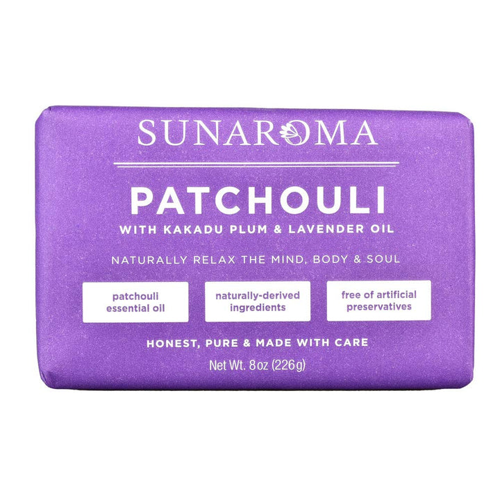 Sunaroma Soap - 8.5oz (Patchouli Lavender)