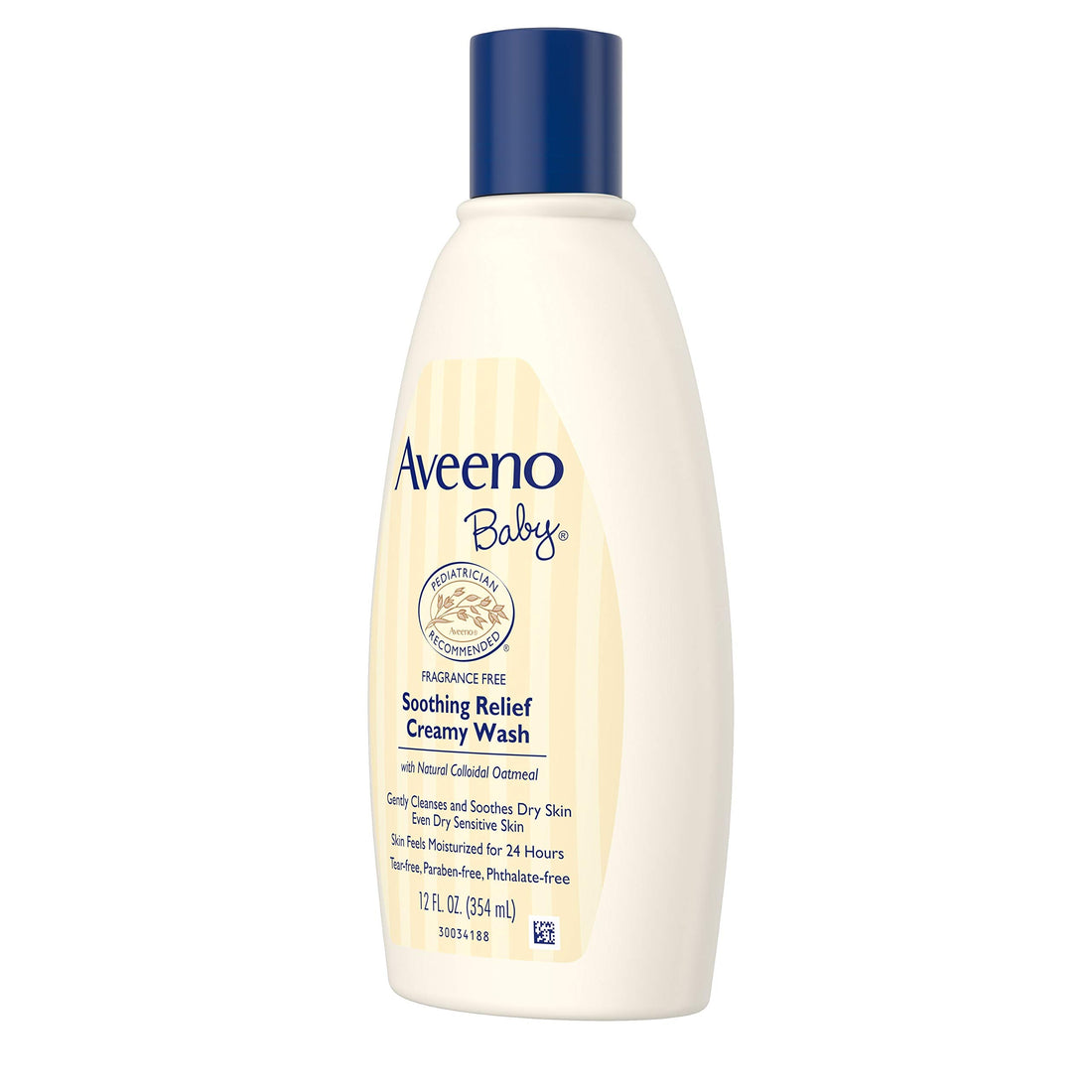Aveeno Baby Soothing Relief Cream Wash, 12 Ounce (Pack of 2)