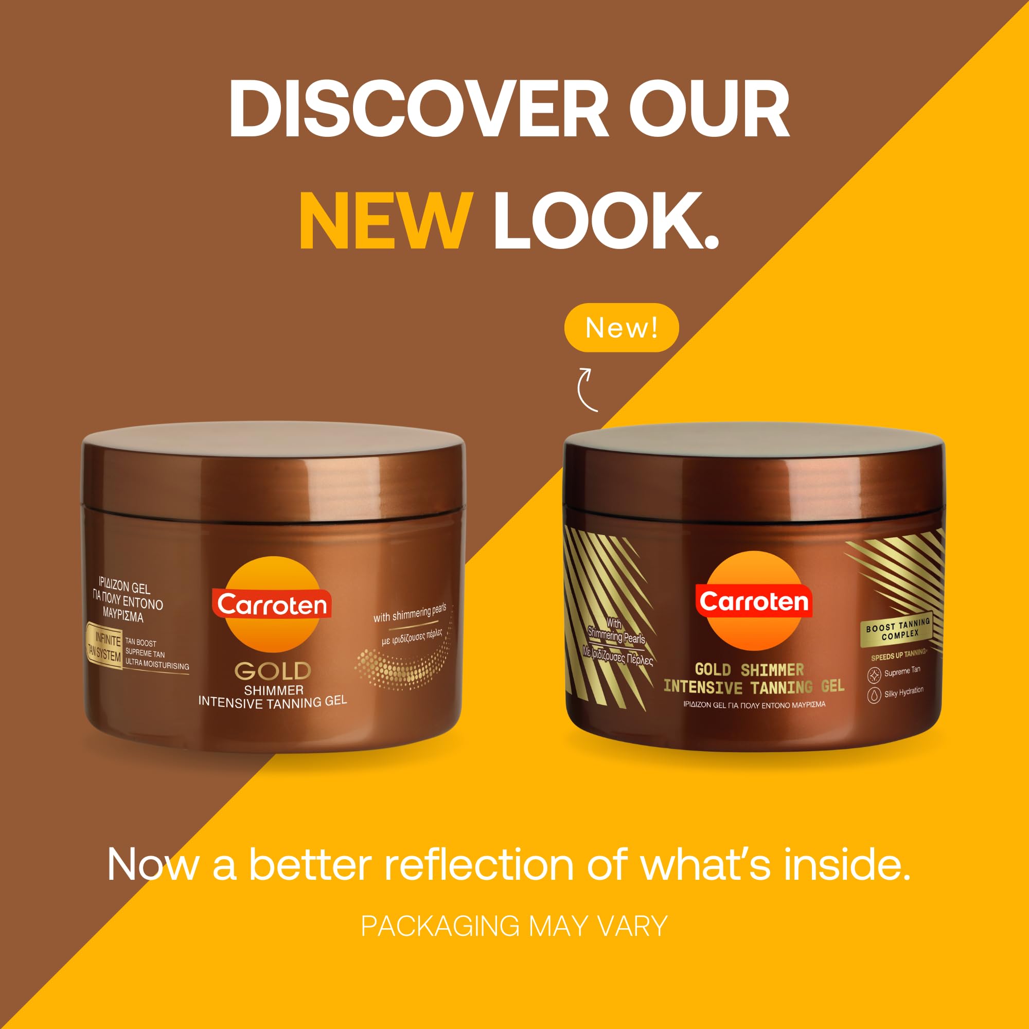 Carroten Gold Shimmer Tanning Gel SPF0 150ml 5oz