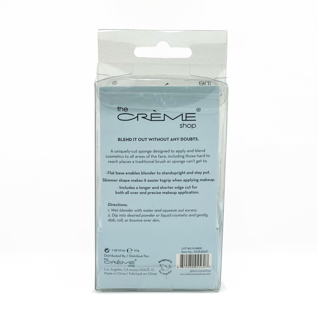 The Crème Shop Next Gen Blender Sponge | Makeup Sponges for Foundation | Makeup Sponge Set | Tri-Cut Makeup Sponge, Percision Tip (Blue)