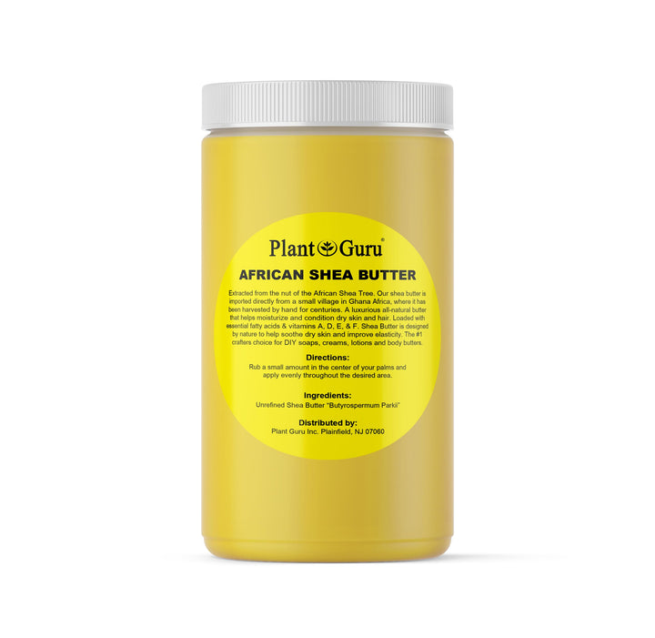Raw African Shea Butter 32 oz. / 2 lbs. Jar Bulk 100% Pure Natural Unrefined YELLOW - Ideal Moisturizer For Dry Skin, Body, Face And Hair Growth. Great For DIY Soap and Lip balm Making.