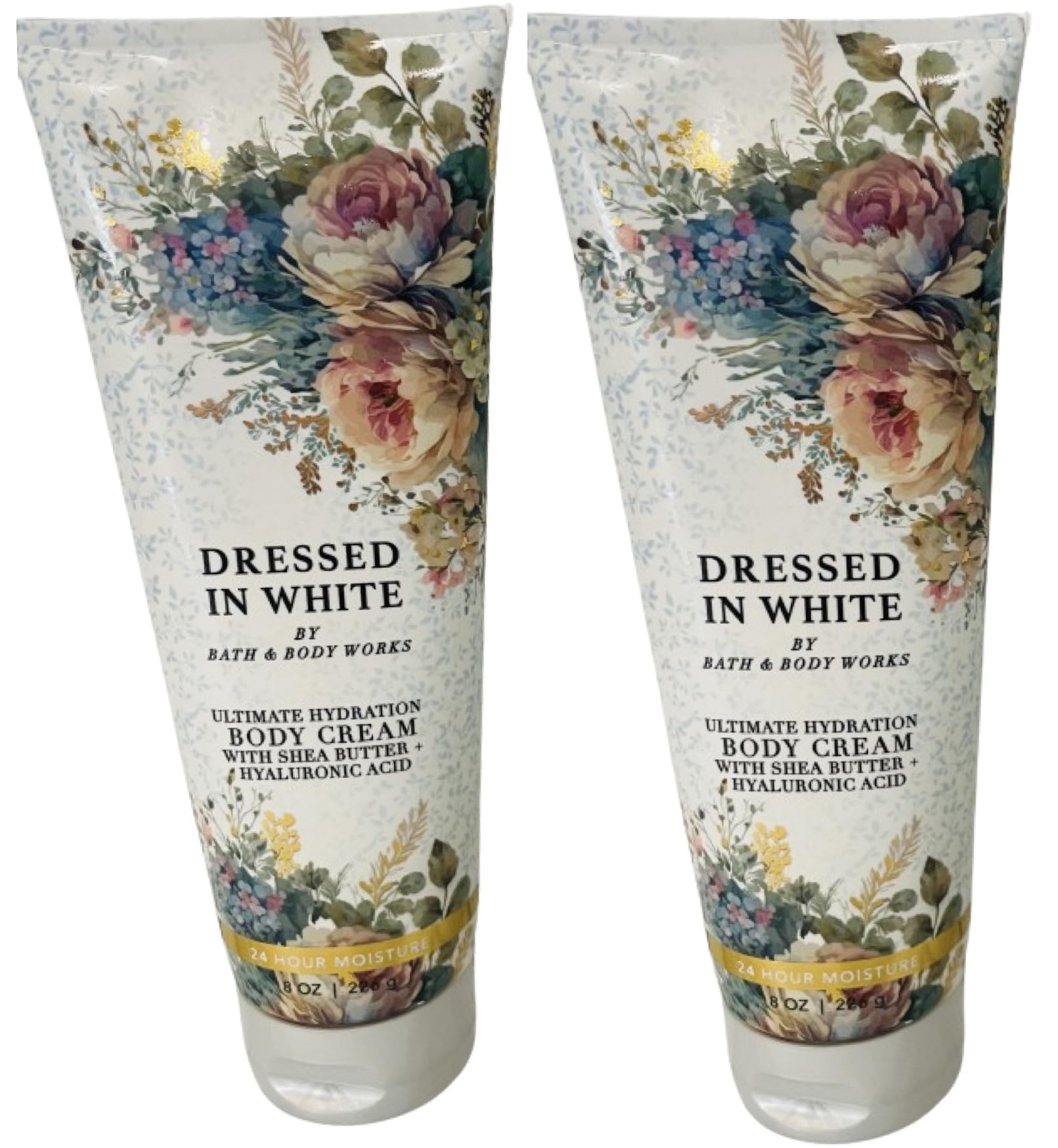 Bath & Body Works Dressed In White Ultimate Hydration Body Cream 8 Ounces Pack of 2