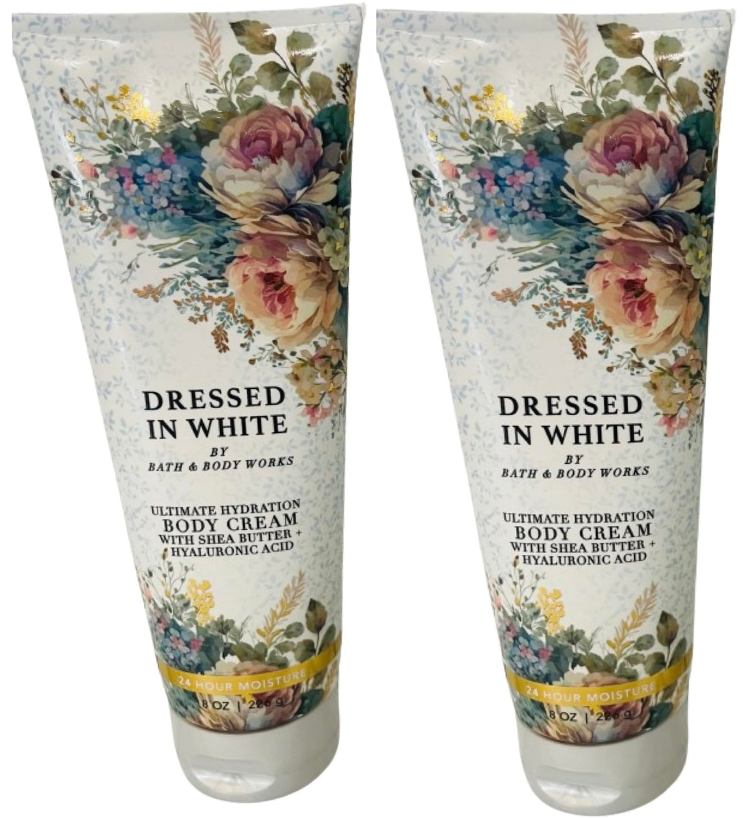 Bath & Body Works Dressed In White Ultimate Hydration Body Cream 8 Ounces Pack of 2