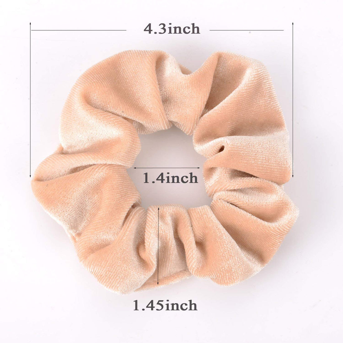 Whaline 12 Pieces Hair Scrunchies Velvet Elastics Scrunchy Bobbles Soft Hair Bands Hair Ties (12 Colors)