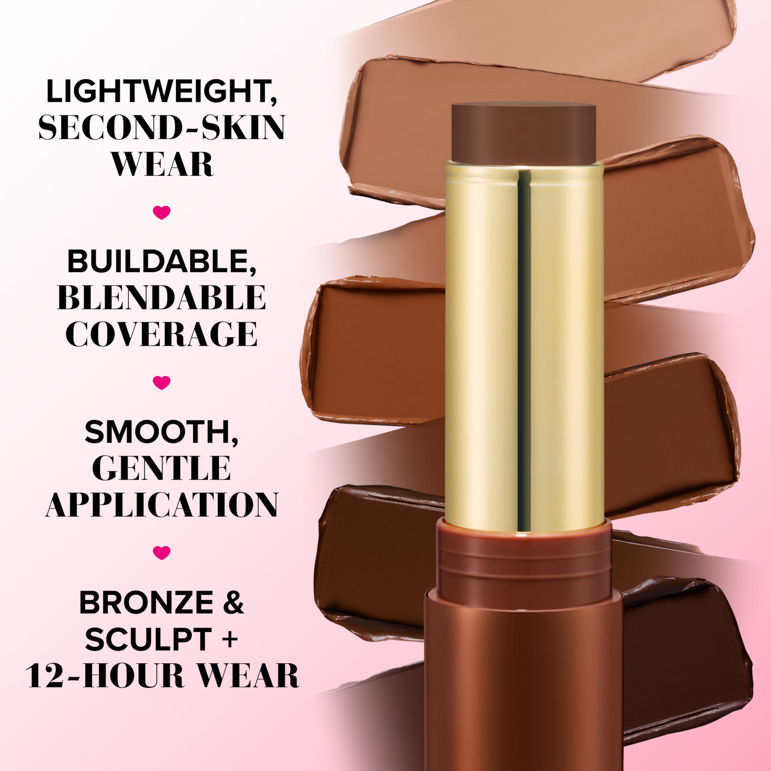 Too Faced Chocolate Soleil Melting Bronzing & Sculpting Stick | Cream, Lightweight, Vegan + Cruelty Free, Chocolate Souffle