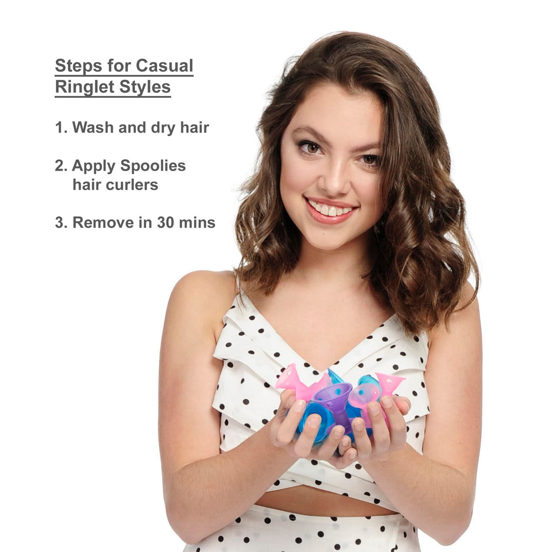 Spoolies Hair Curlers - Jumbo Size, 15 Count with Mesh Bag Gift!