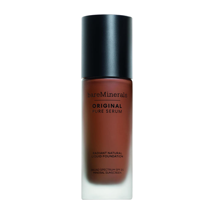 bareMinerals Original Pure Serum Radiant Natural Liquid Foundation Mineral SPF 20, Deep Cool 6