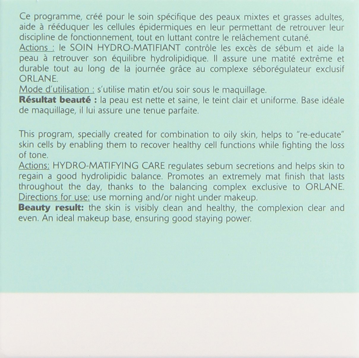 ORLANE PARIS Pureté Hydro-Matifying Care, 1.7 oz.