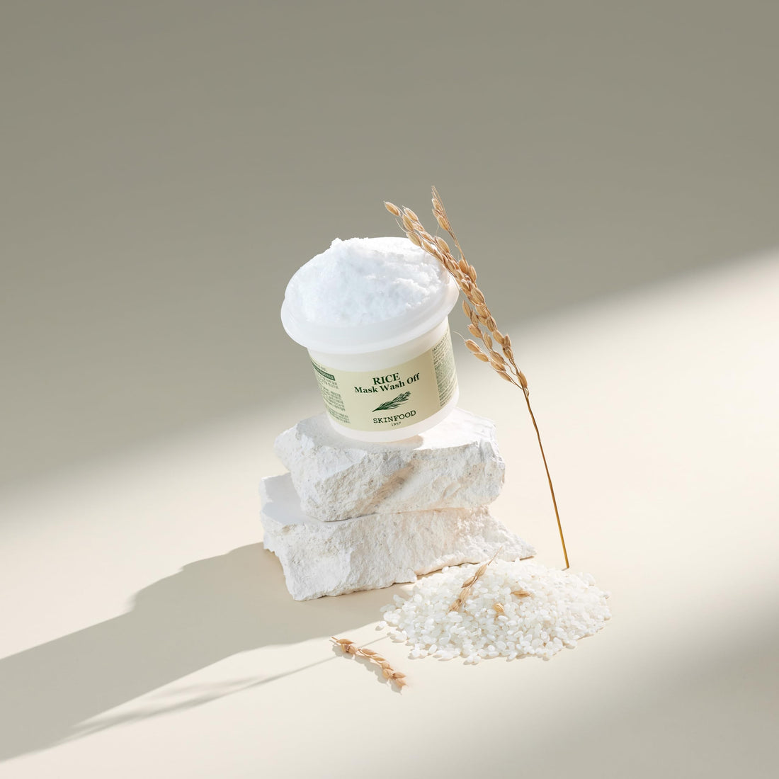 SKINFOOD Rice Mask Wash Off 3.5oz / Gently Exfoliates the Skin/Softening with Nutrient Rich Rice