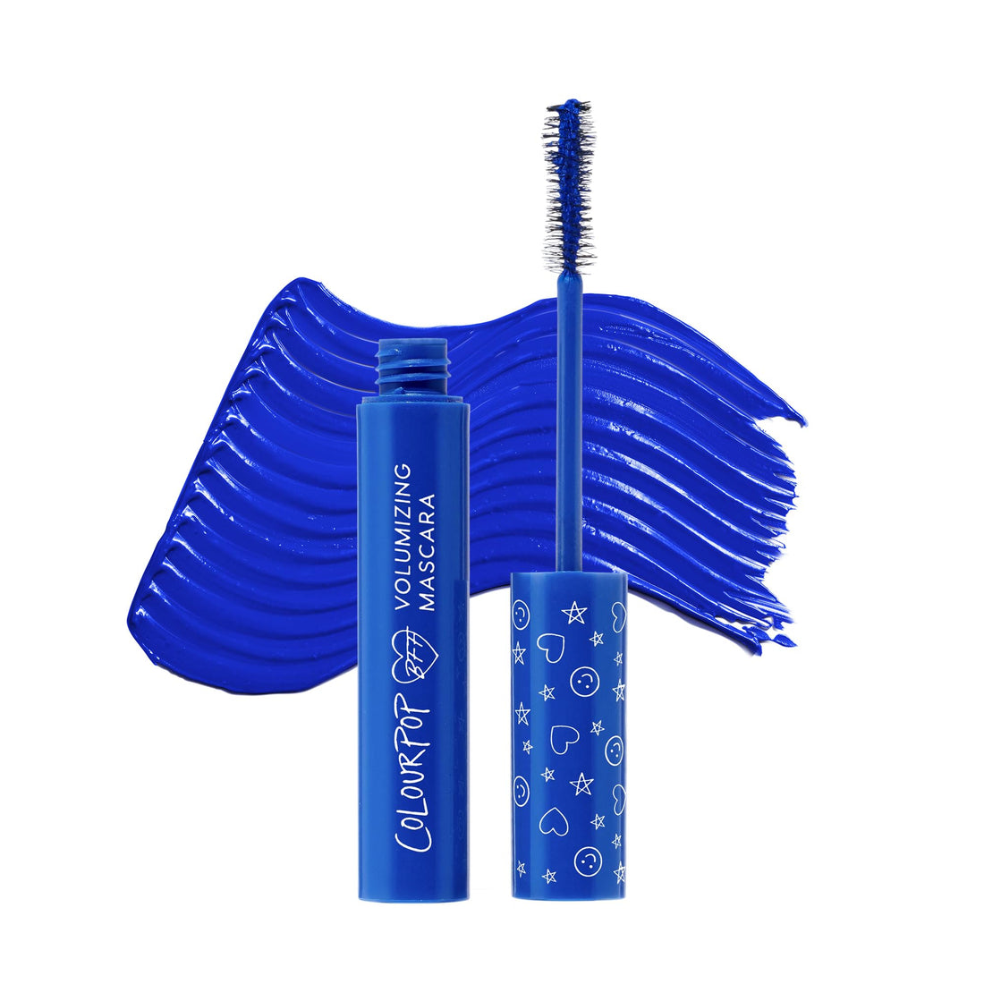 ColourPop BFF Mascara - Volumizing, Lifting & Lengthening Mascara - Buildable Black Mascara with a Twisted, Nylon Fiber Brush - Cruelty Free Eye Makeup - Blue Ya Mind (.24 fl oz)
