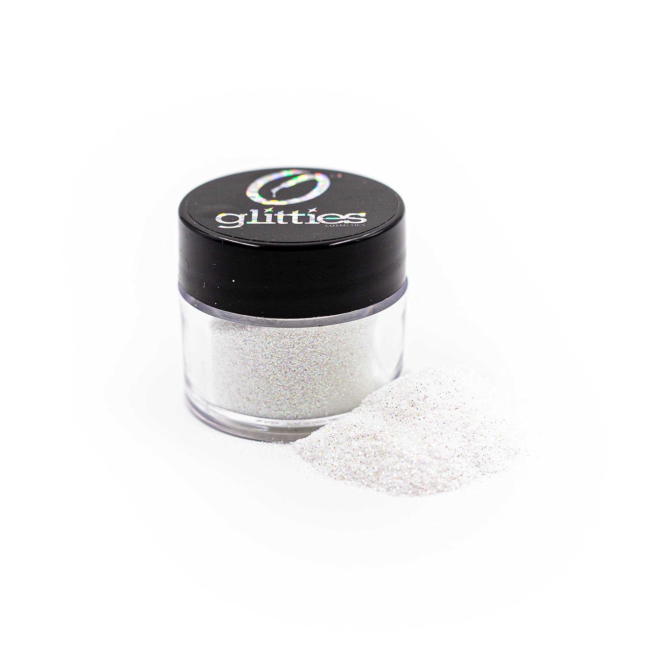 GLITTIES - ICY Mint - Cosmetic Grade Extra Fine (.006) Loose Glitter Powder Safe for Skin! Perfect for Makeup, Body Tattoos, Face, Hair, Lips, Soap, Lotion, Nail Art - (10 Gram Jar)