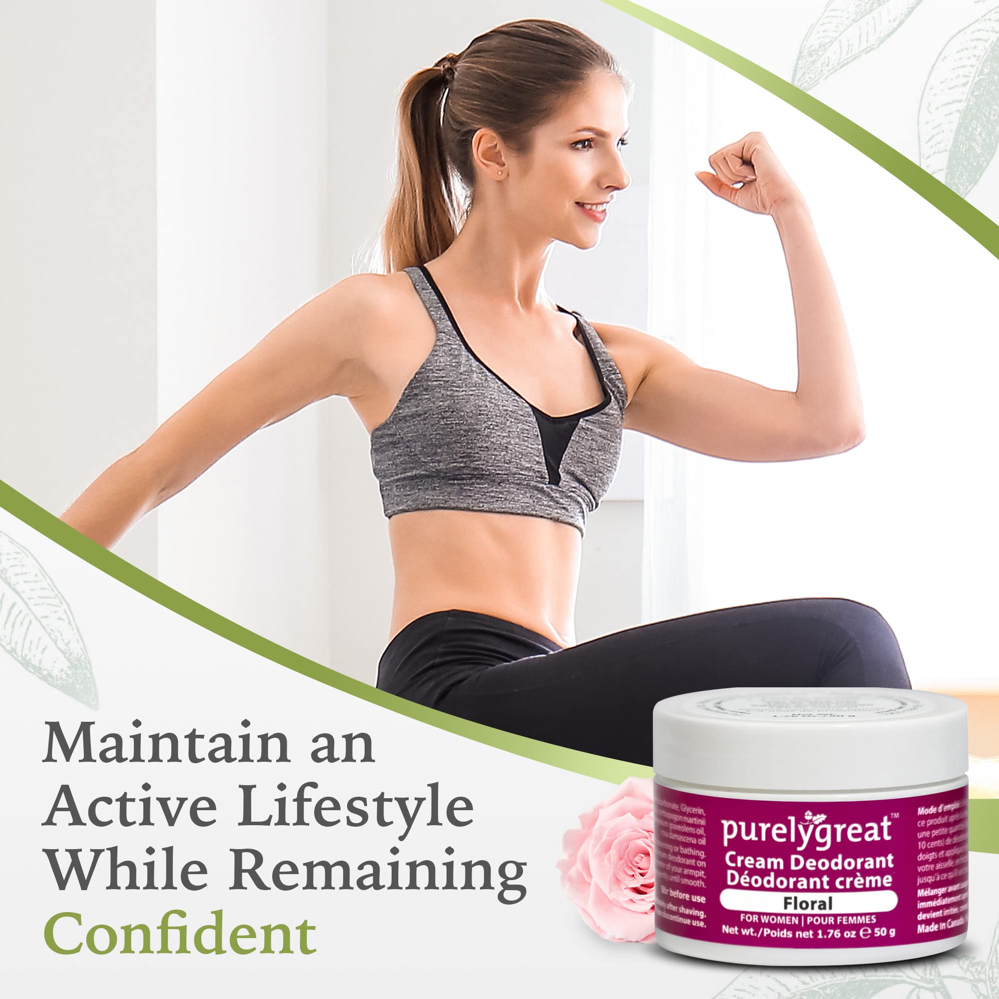 Natural Deodorant for Women Floral