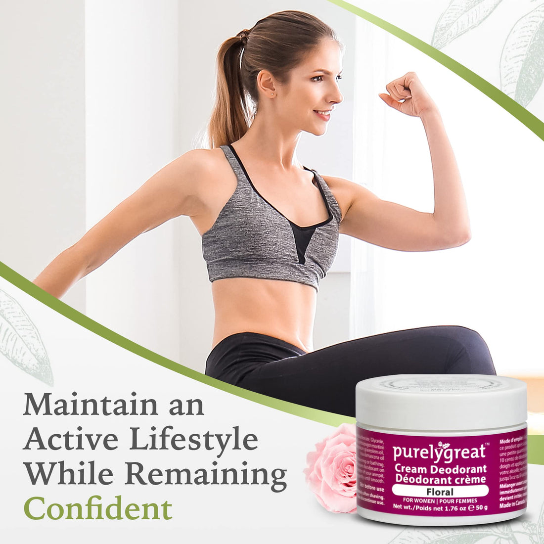 Natural Deodorant for Women Floral