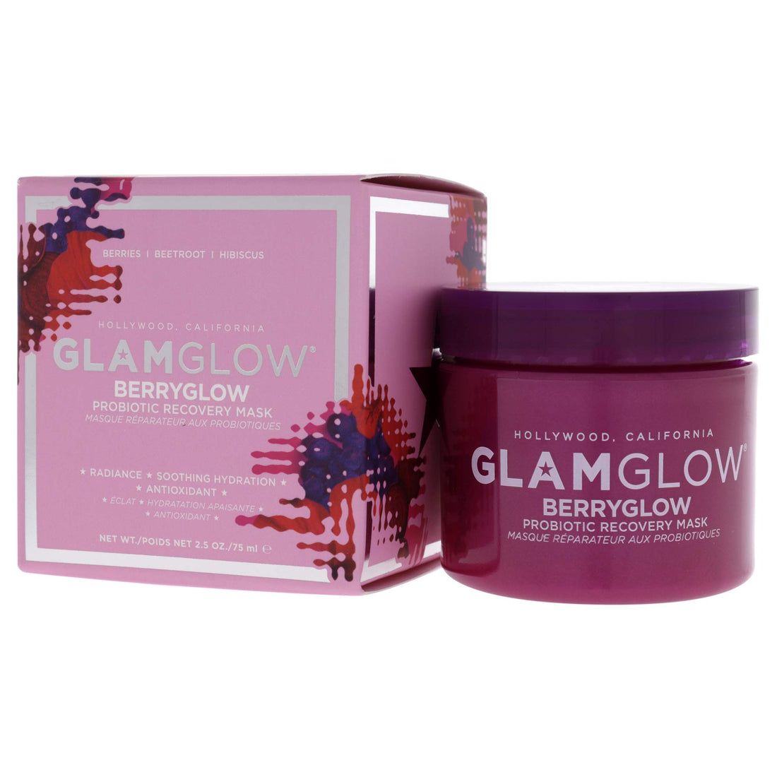 Glamglow Berryglow Probiotic Recovery Mask 2.5 Oz Unisex, 2.5 Oz