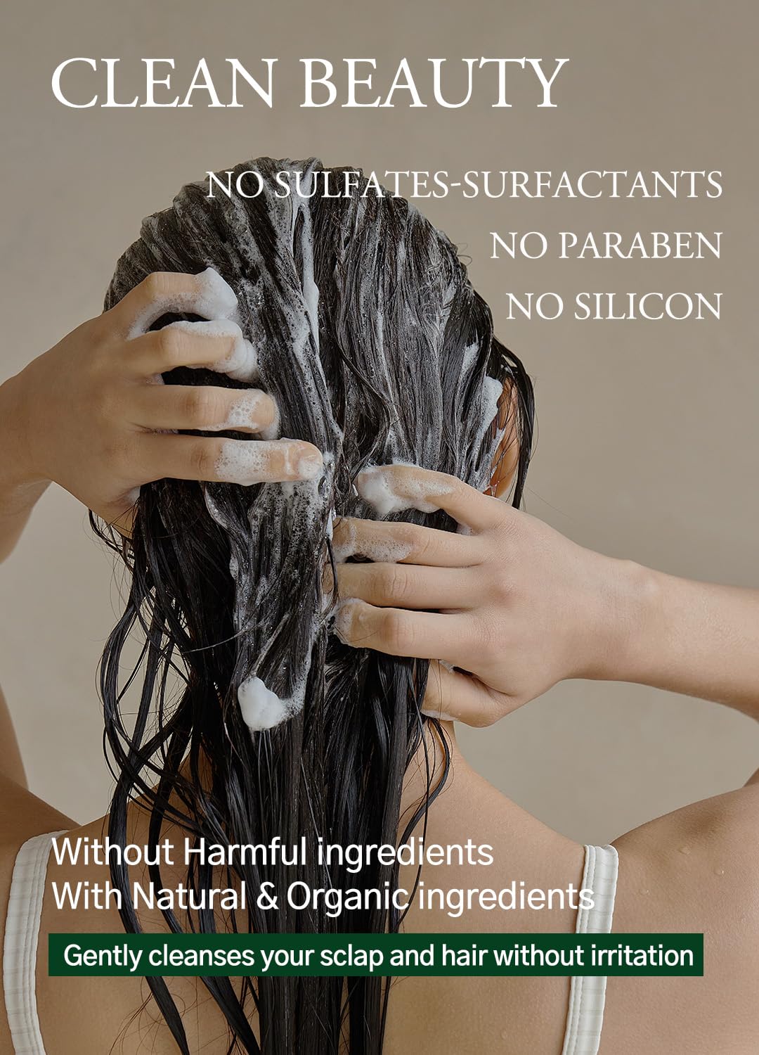 laferme Laminaria Shampoo with Organic Ingredient, Korean Clarifying Shampoo, Hydrating for Dry Hair, Strengthening for Weak Hair, Sulfate & Paraben-Free, for Women & Men,16.9 FL. OZ, Pine Eucalyptus