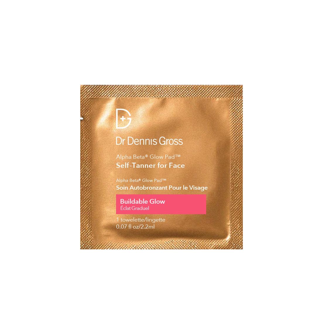 Dr. Dennis Gross Glow Pad Self-Tanner for Face – Exfoliating & Anti-Aging Towelette with AHAs & BHAs, Buildable Natural Glow, Hydrating & Streak-Free Application, 20 Pack