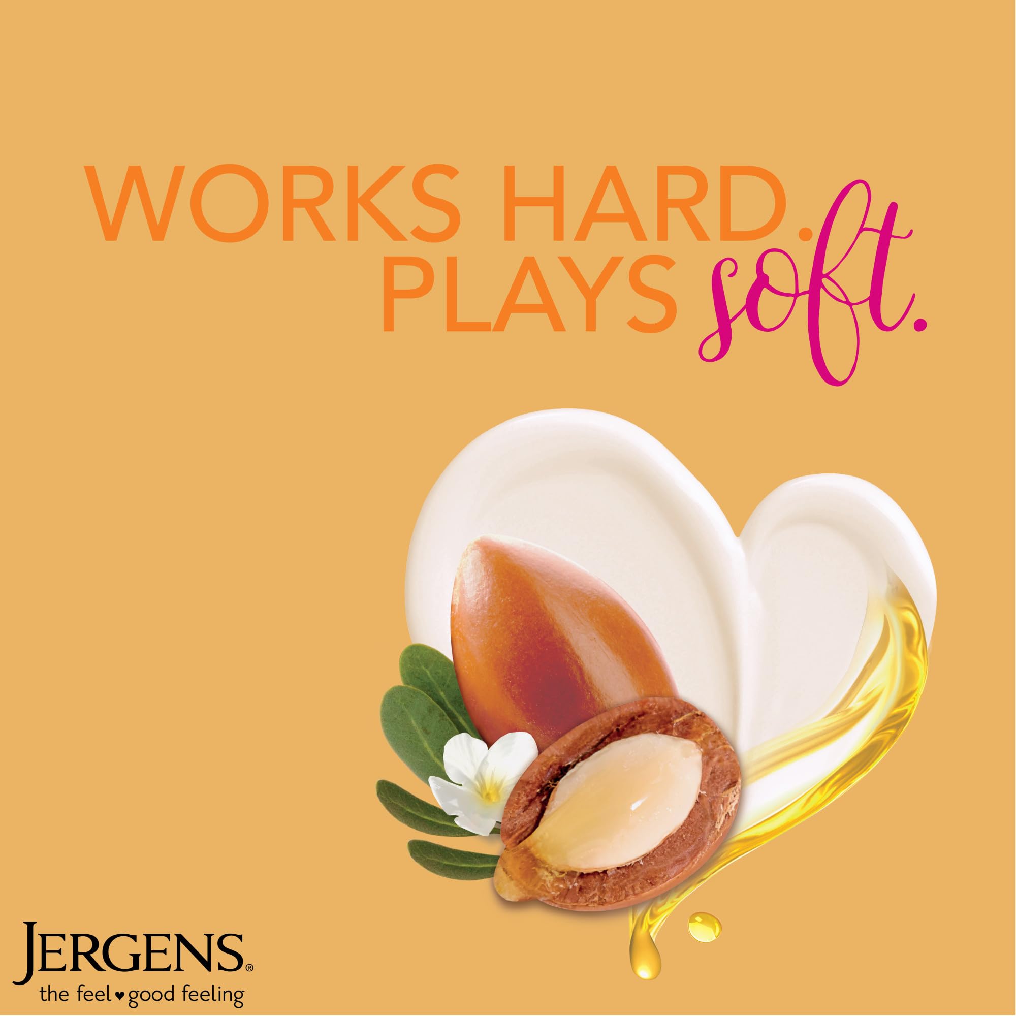 Jergens Deep Restoring Argan Moisturizer, 16.8 Ounce