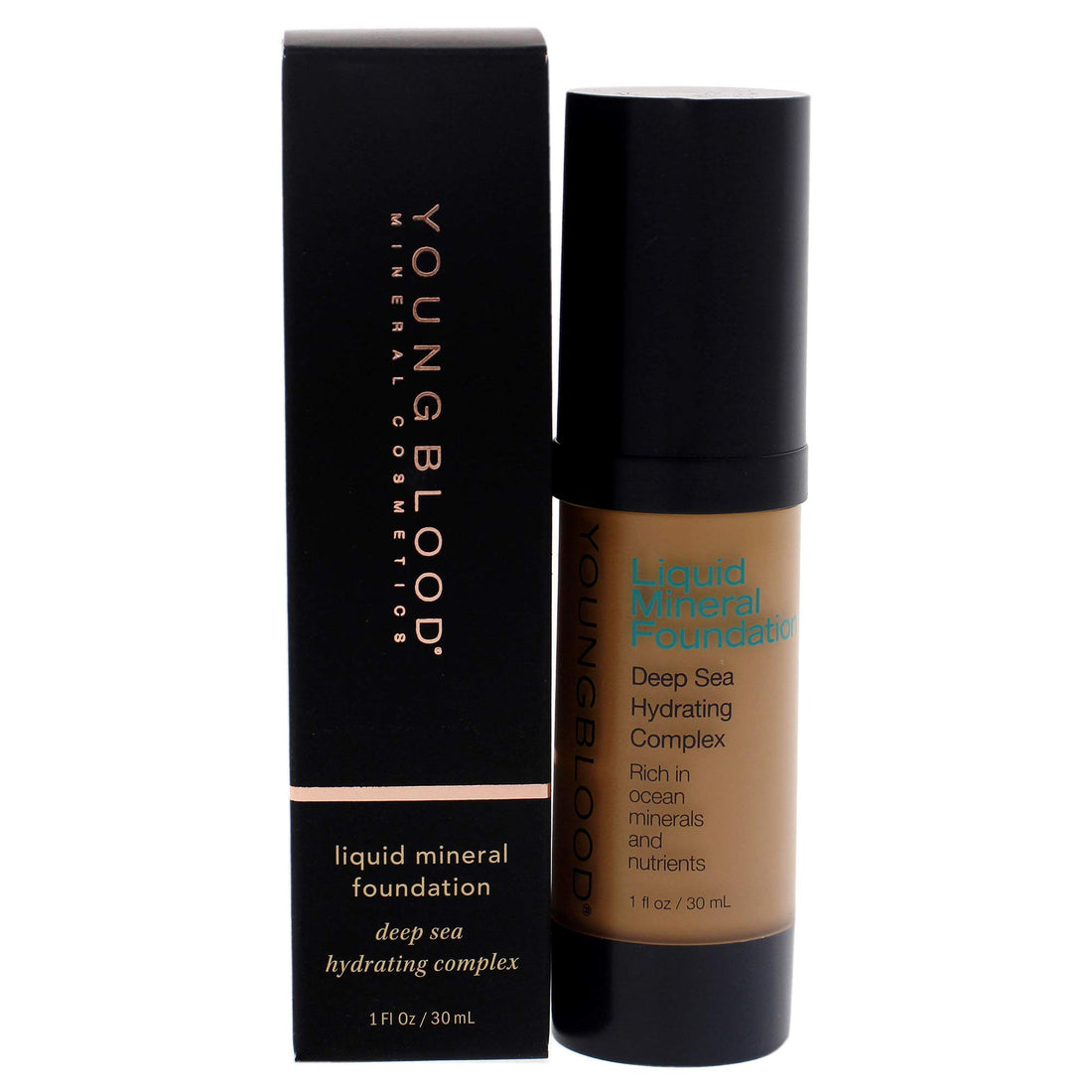 Youngblood Mineral Cosmetics Liquid Mineral Foundation Suntan AD