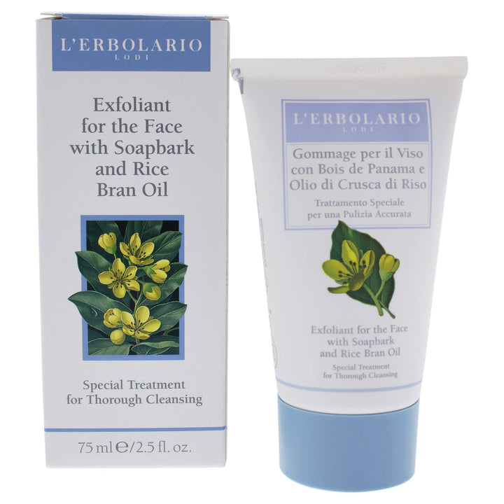 Exfoliant Soapbark and Rice Bran Oil by LErbolario for Unisex - 2.5 oz Cleanser