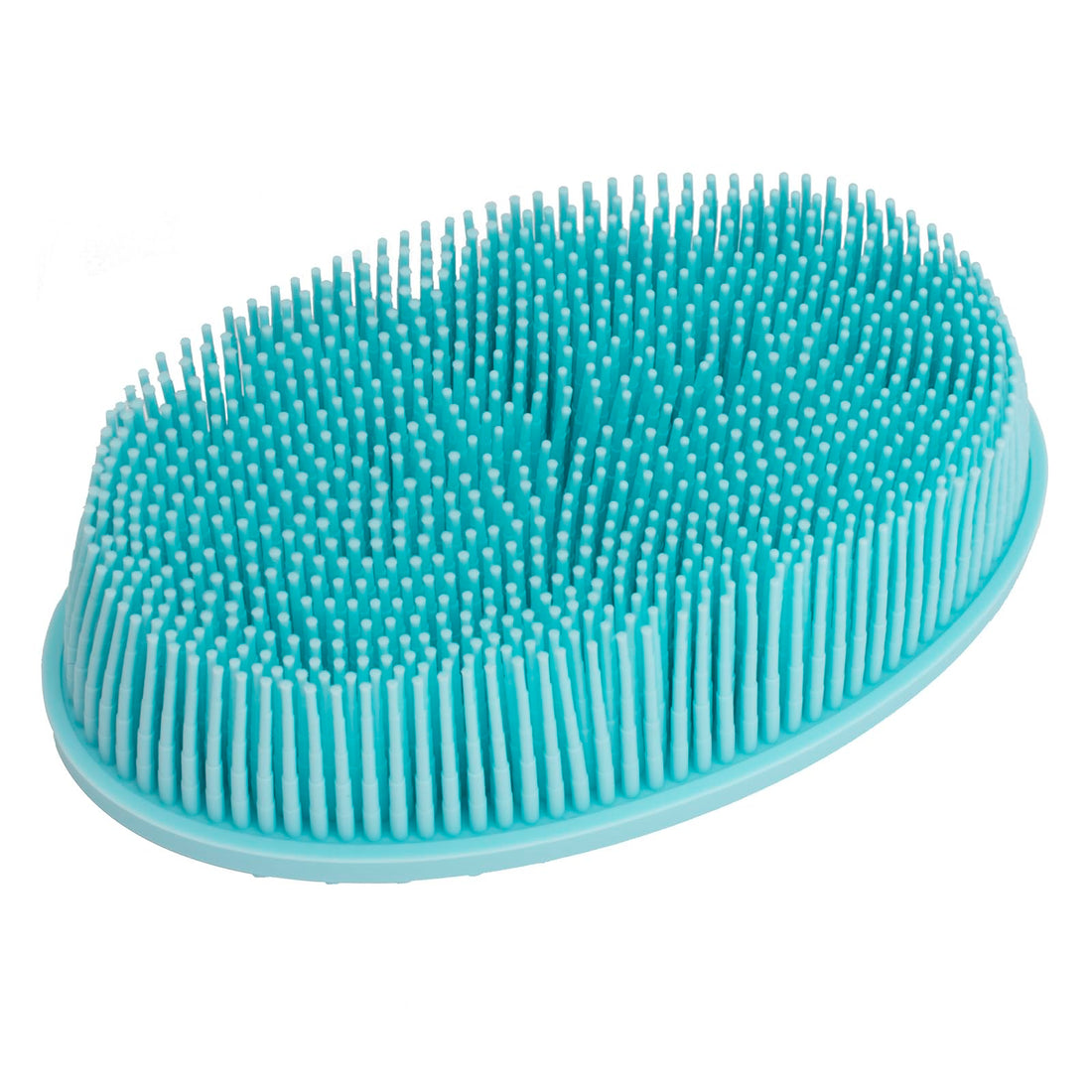 DNC Exfoliating Silicone Body Scrubber Shower Bath Body Brush Easy to Clean, Lathers Well, Eco Friendly, Long Lasting (Blue