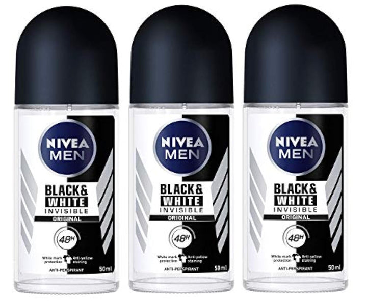 NIVEA MEN Anti-perspirant Deodorant roll no for men 50ml (Dry Impact)