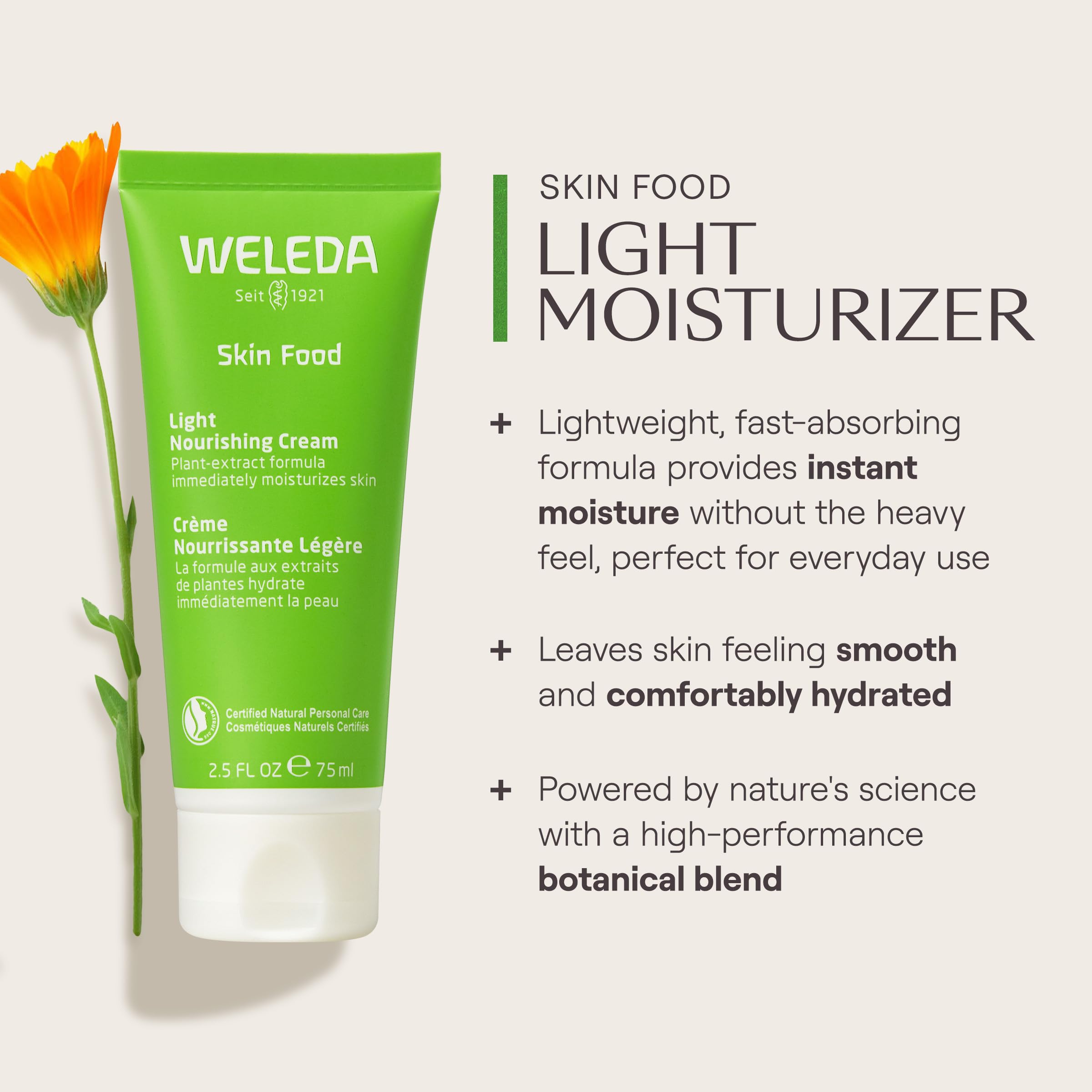 Weleda Skin Food Light Nourishing Body Cream, 1 Fl Oz