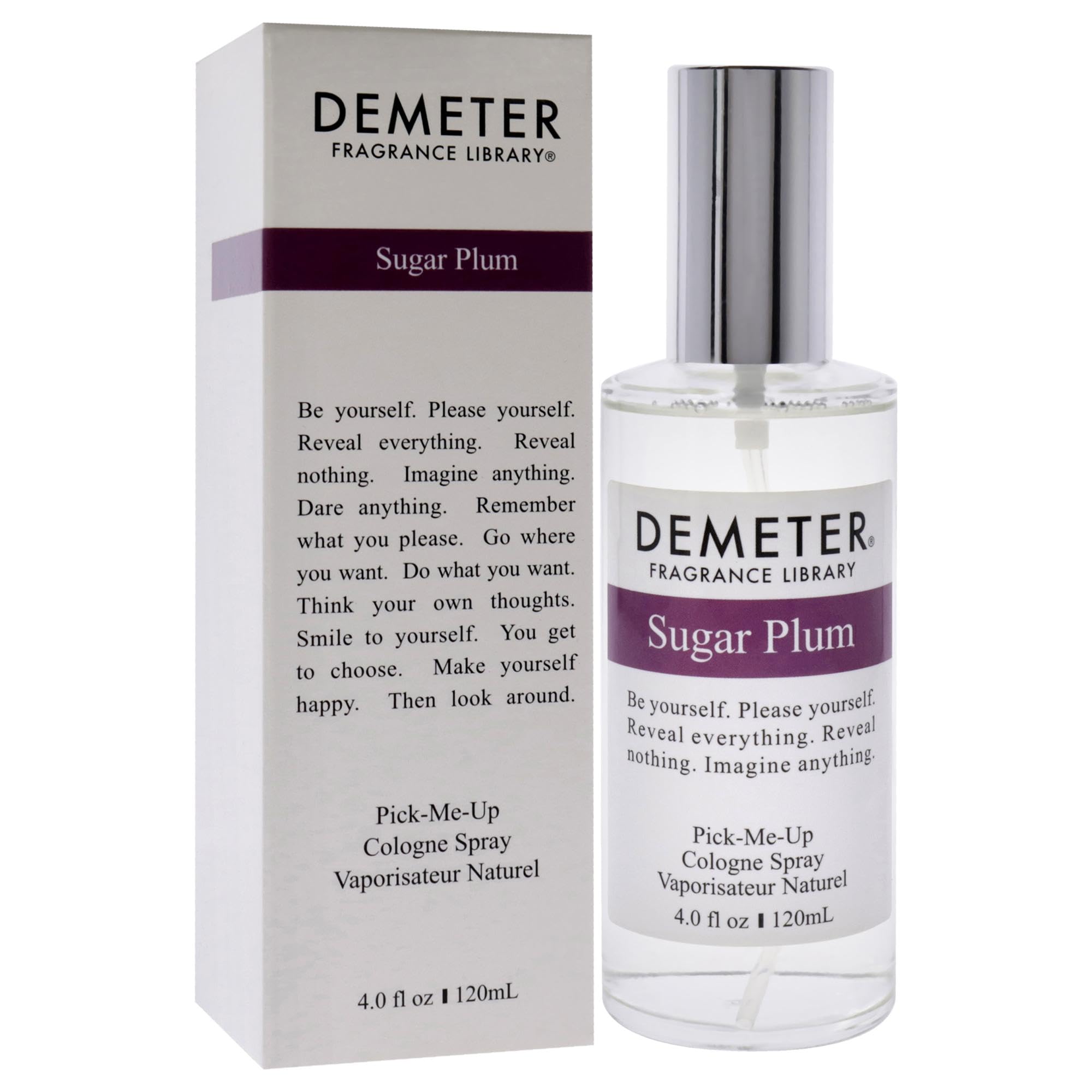 Demeter Sugar Plum Cologne Spray for Unisex, 4 Ounce