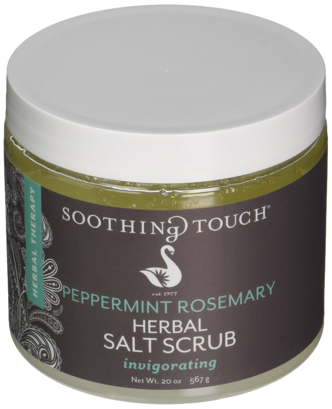 Soothing Touch Herbal Salt Scrub, Peppermint Rosemary - 20 Oz