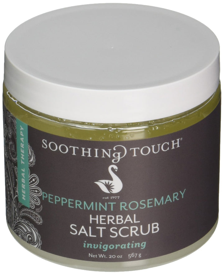 Soothing Touch Herbal Salt Scrub, Peppermint Rosemary - 20 Oz