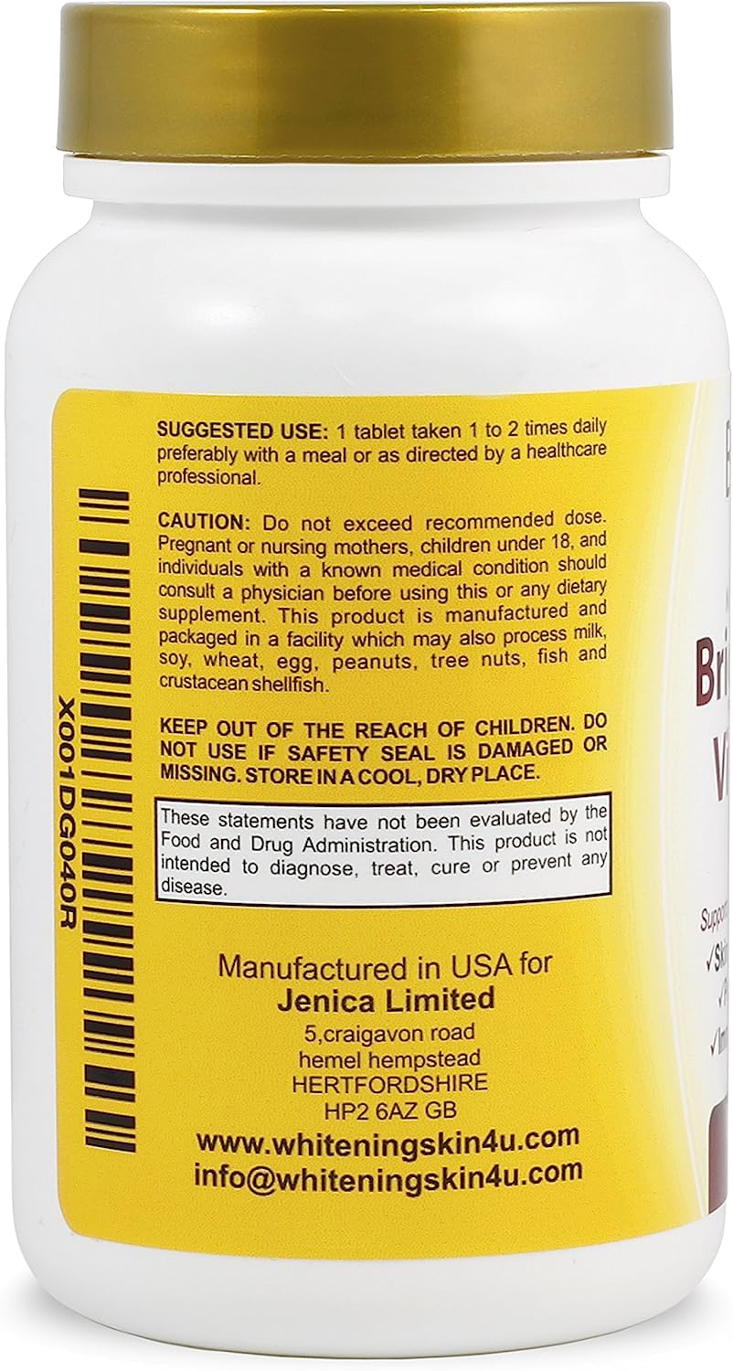 Vitamin C Complex 1000 mg Tablets for Skin Lightening Brightening Antioxidant with Rose Hips and Bioflavinoids Immune Support Supplement Healthy Aging Builds Energy and Overall Well Being