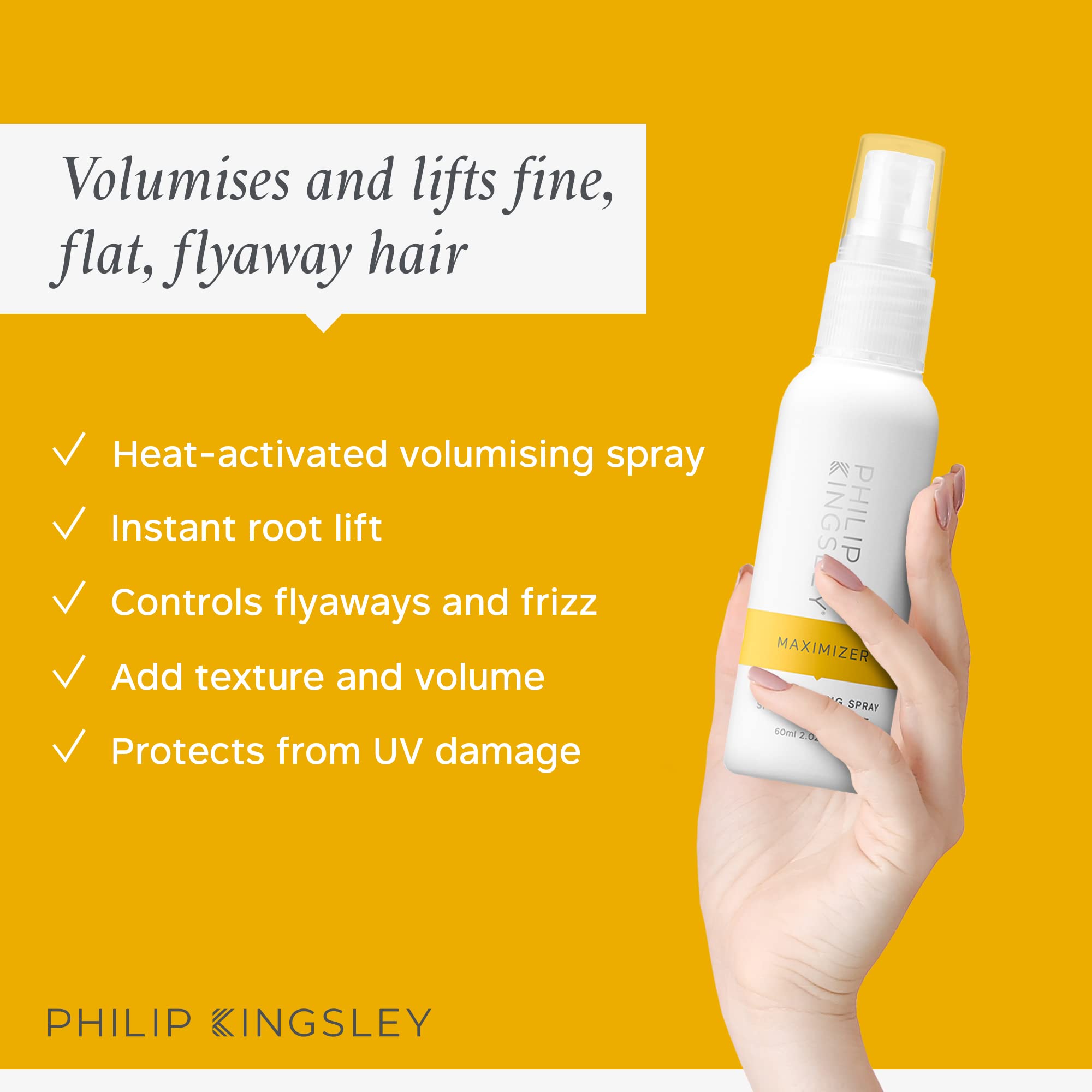 Philip Kingsley | Body Building Volumizing Collection | Includes Shampoo, Conditioner, Root Boosting Volumizer Spray and Hair Plumping Volume Cream | Lifts Fine, Limp, Flat, Flyaway Hair | Set Of 4