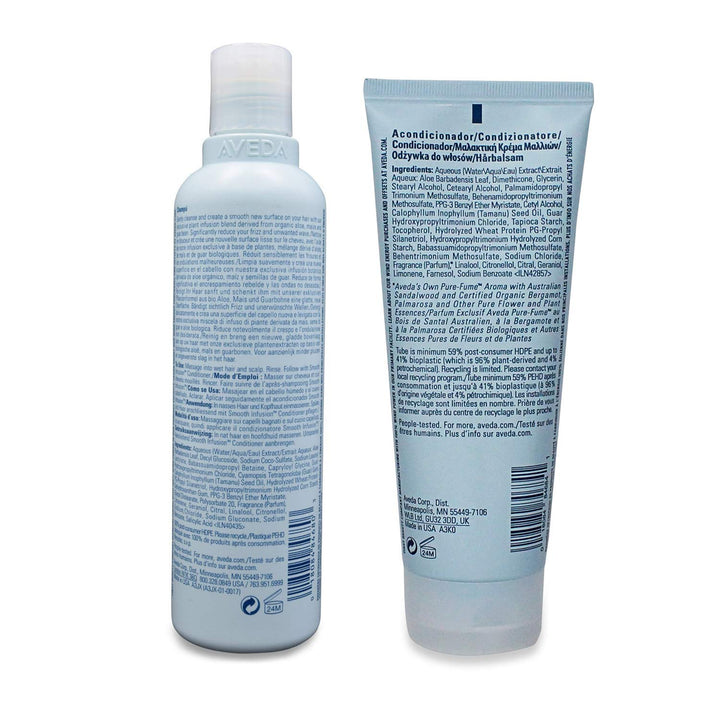 Aveda Smooth Infusion Shampoo and Conditioner Duo (8.5 Oz Shampoo and 6.7 Oz Conditioner)