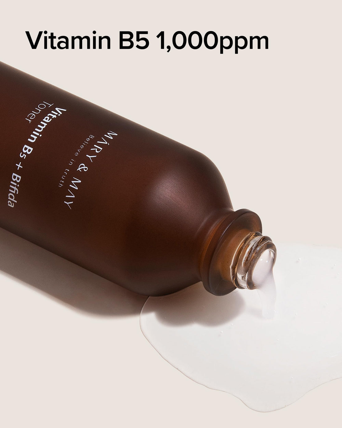 Mary&May Vitamin B5 + Bifida Toner - Nourishing Face Toner for Enhanced Skin Barrier Strength and Moisture Retention - 30,000ppm Bifida Fermentation & 1,000ppm Vitamin B5, 4.06 fl.oz.